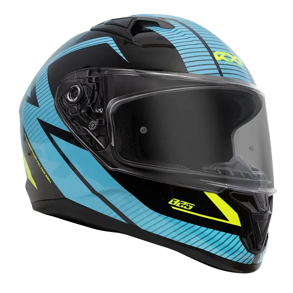 RXT SUZUKA GLOSS BLACK/BLUE/FLURO - XL