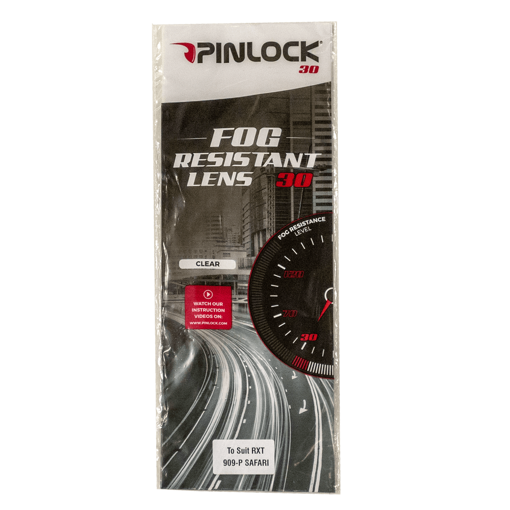RXT PINLOCK 30 suit 825-STREET 2 - 909P SAFARI - 918 FlIP UP - CLEAR