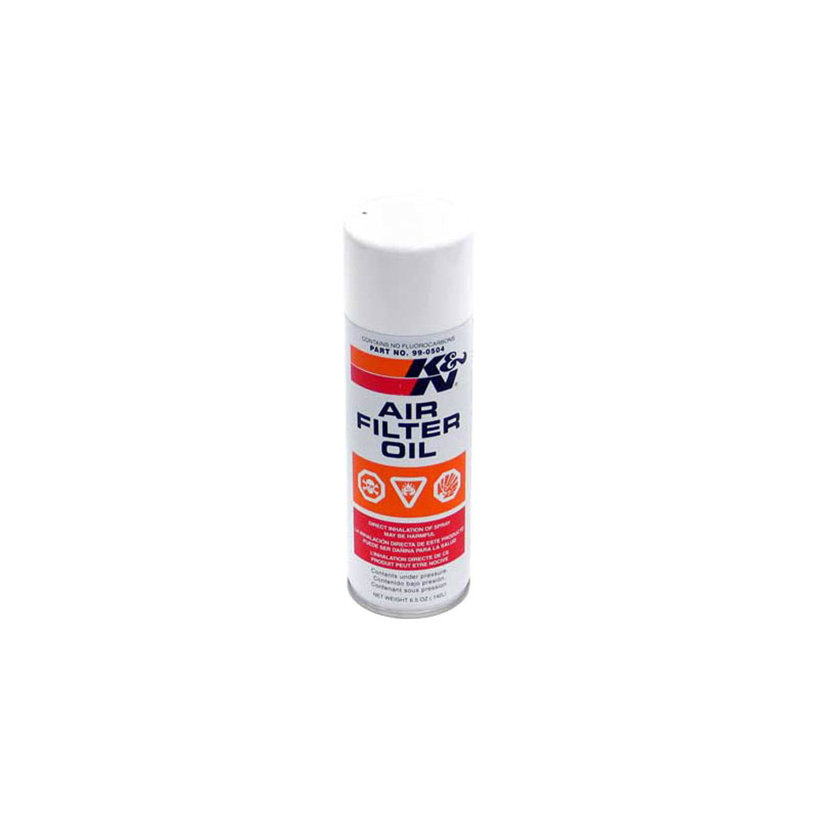 K&N FILTER OIL; 6.5 OZ AEROSOL SPRAY K99-0504 (12)