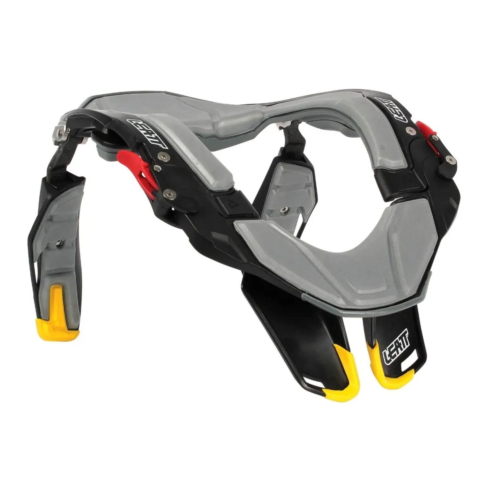 Leatt STX Road Neck Brace - Black / Grey / Yellow (L/XL)