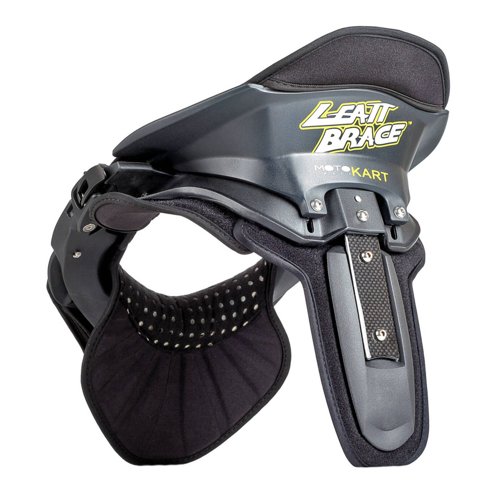 Leatt Kart Neck Brace - Black / Black (M)