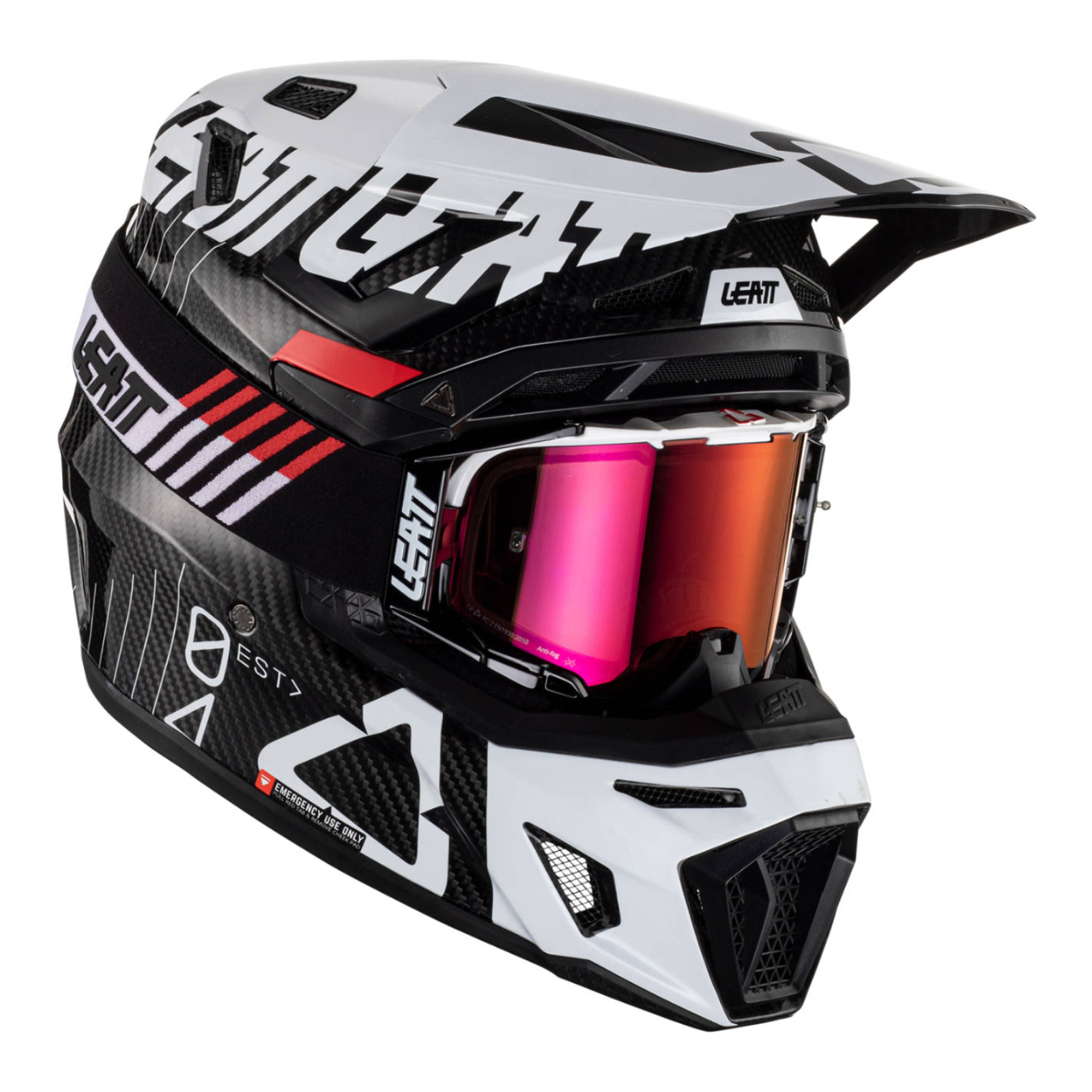 Leatt 9.5 Helmet Kit - Carbon/ White (XS)