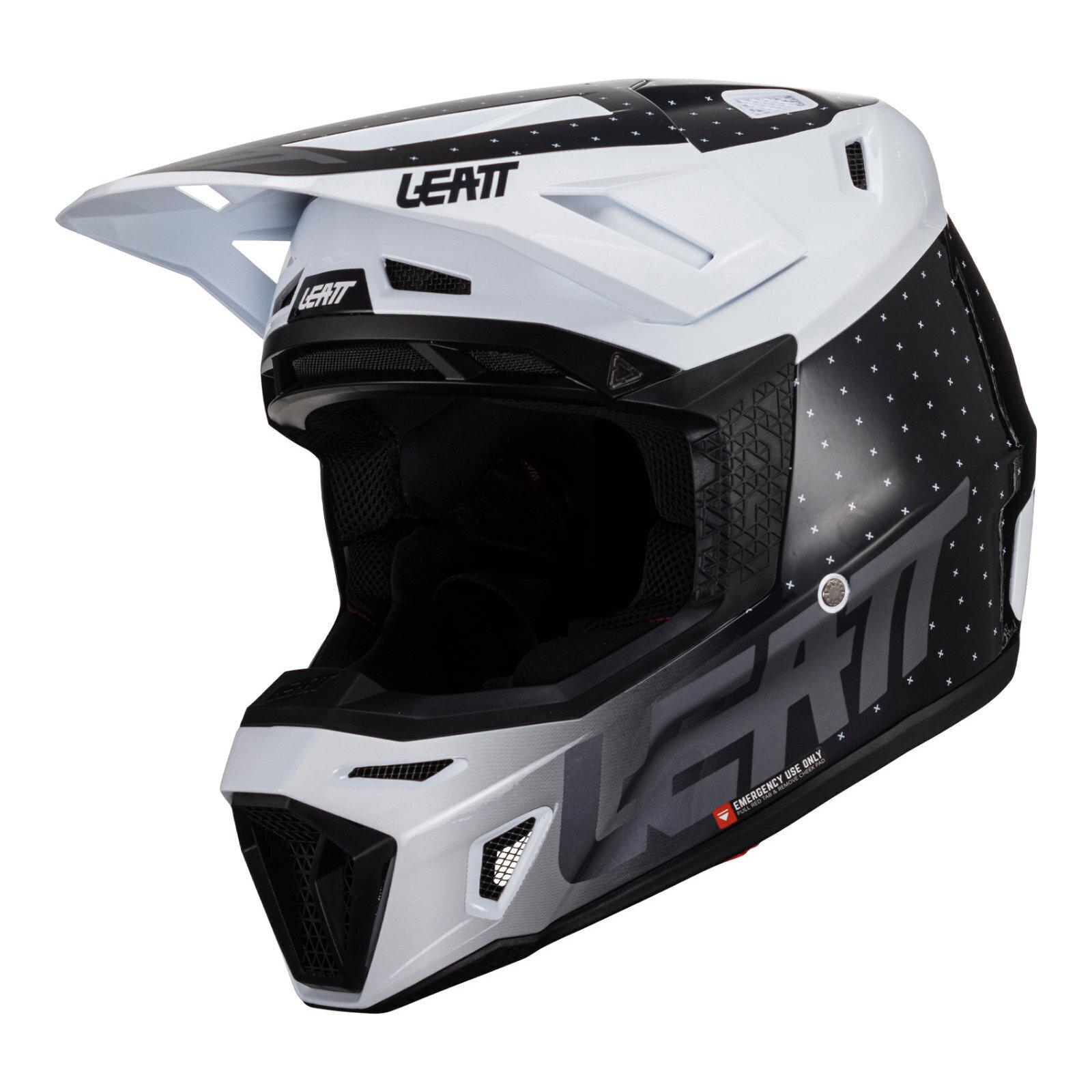 Leatt Helmet Kit Moto 8.5 V24 - Black / White (XS)