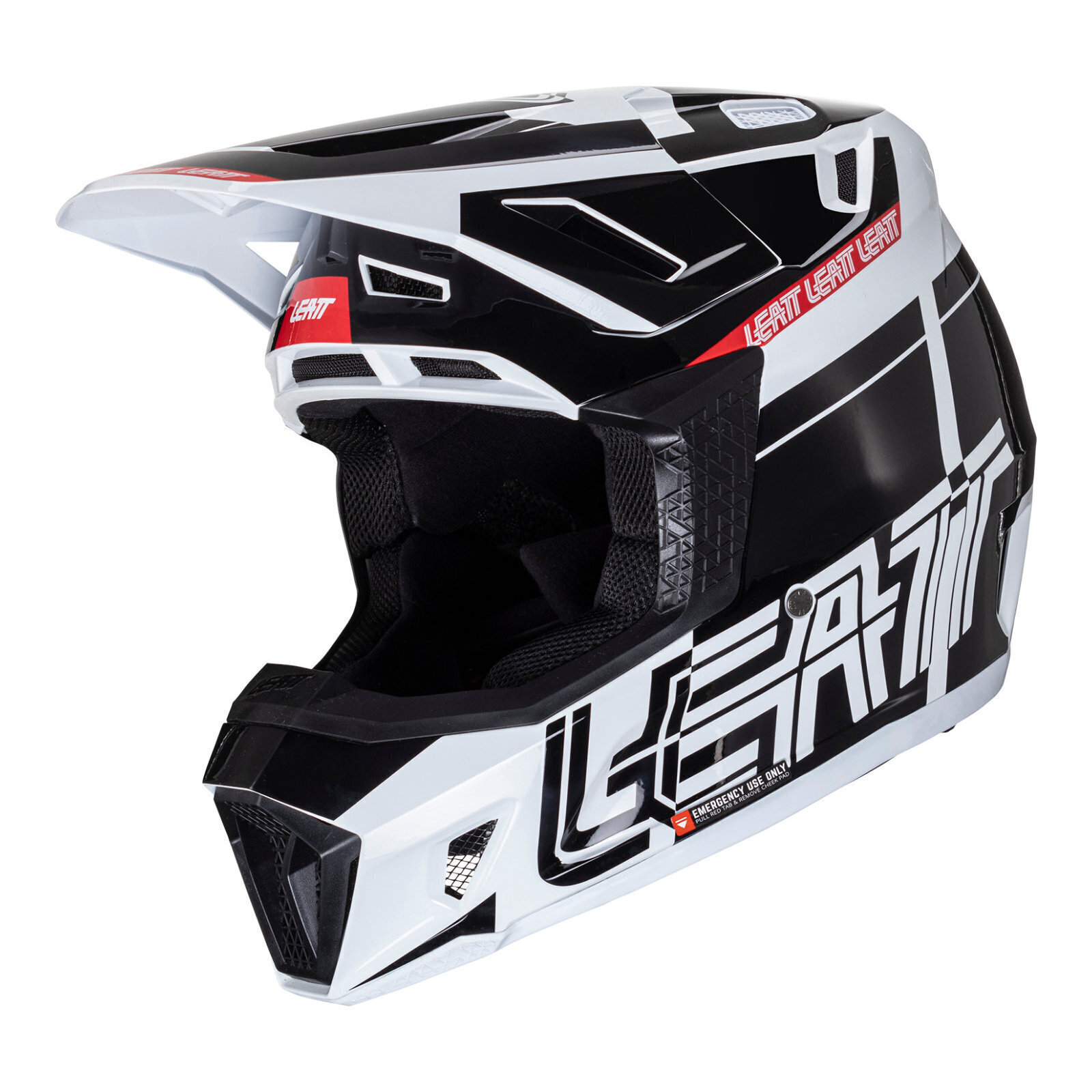 Leatt 2024 7.5 Helmet Kit - Black / White (XS)