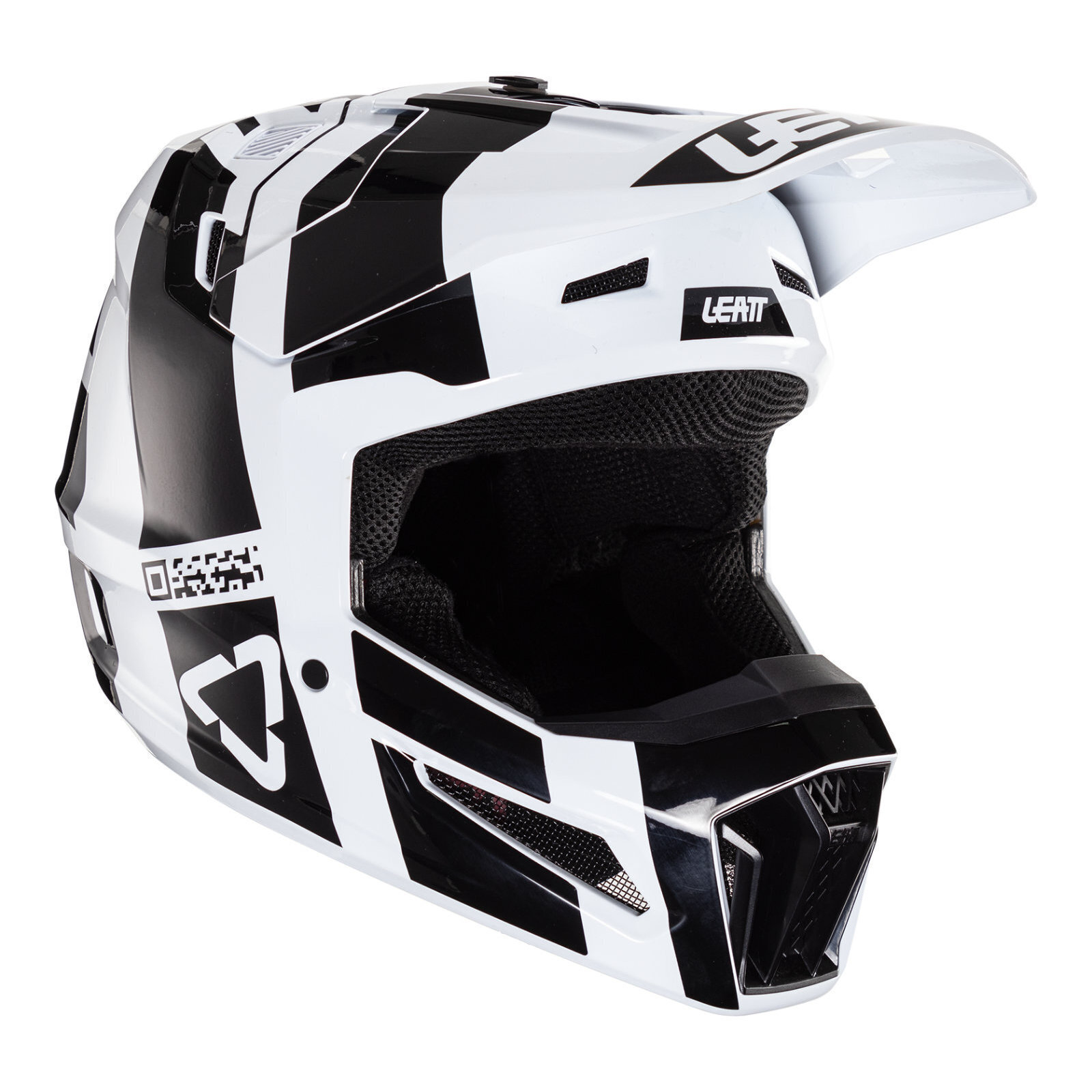 Leatt 2024 3.5 Junior Helmet Kit - Black / White (YM)