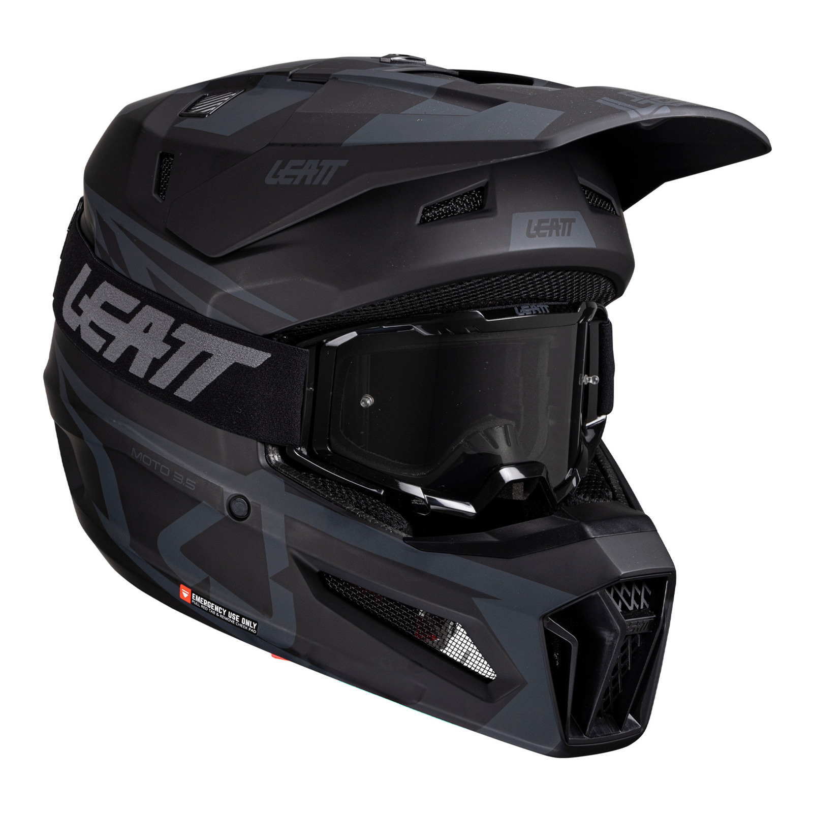 Leatt 2025 3.5 Helmet Kit - Stealth (L/59-60cm)