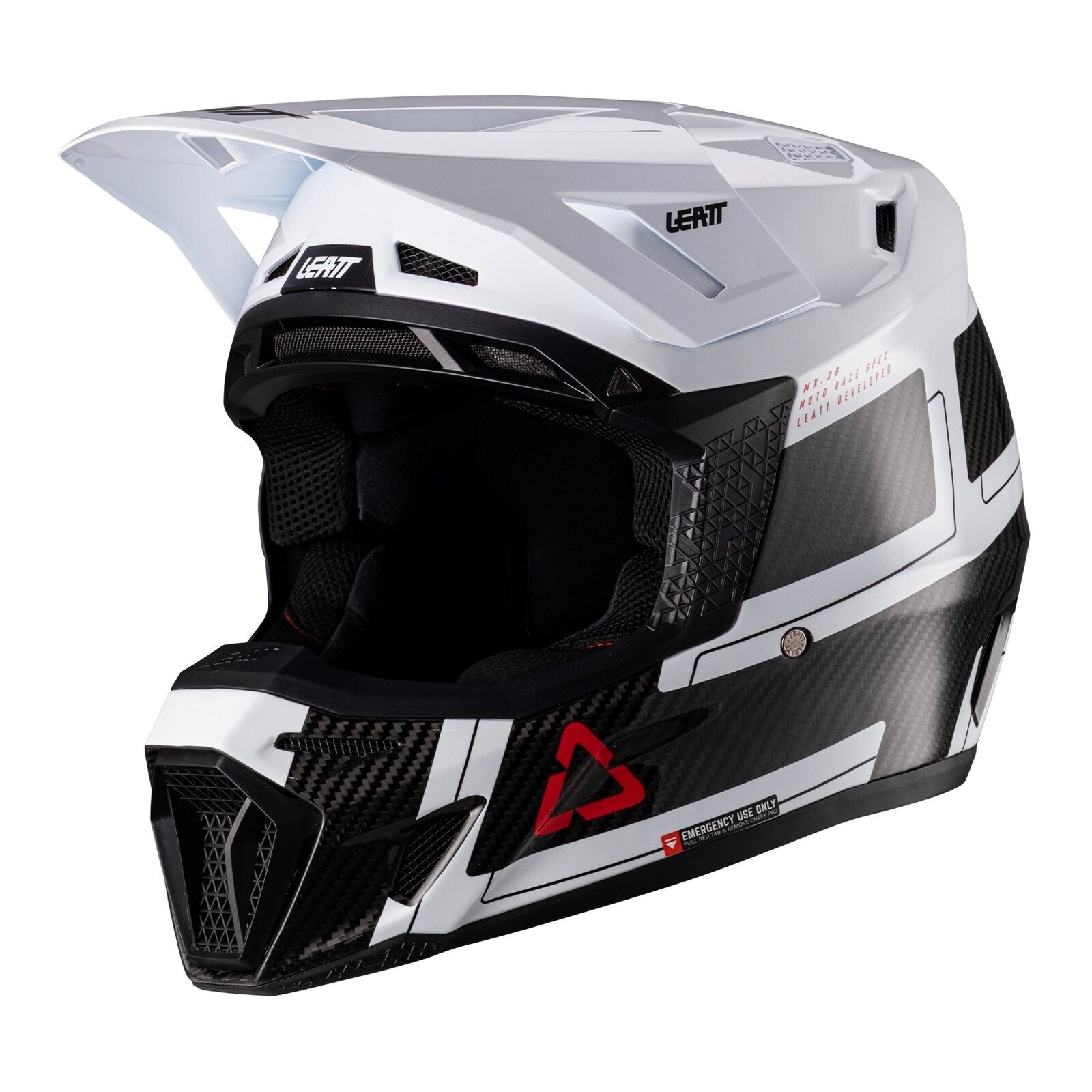 Leatt 9.5 Helmet Kit - Carbon / White (2XL)