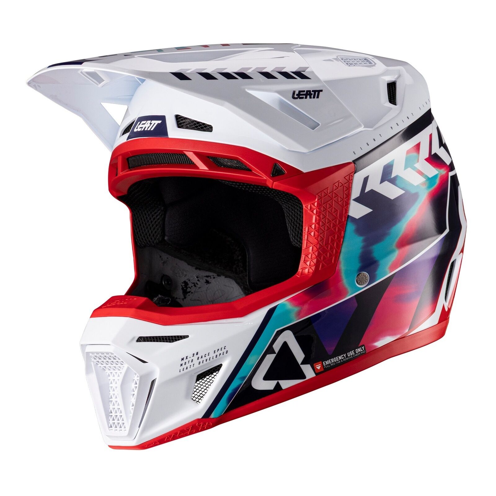 Leatt 8.5 Helmet Kit - Royal Blue / Red (L)