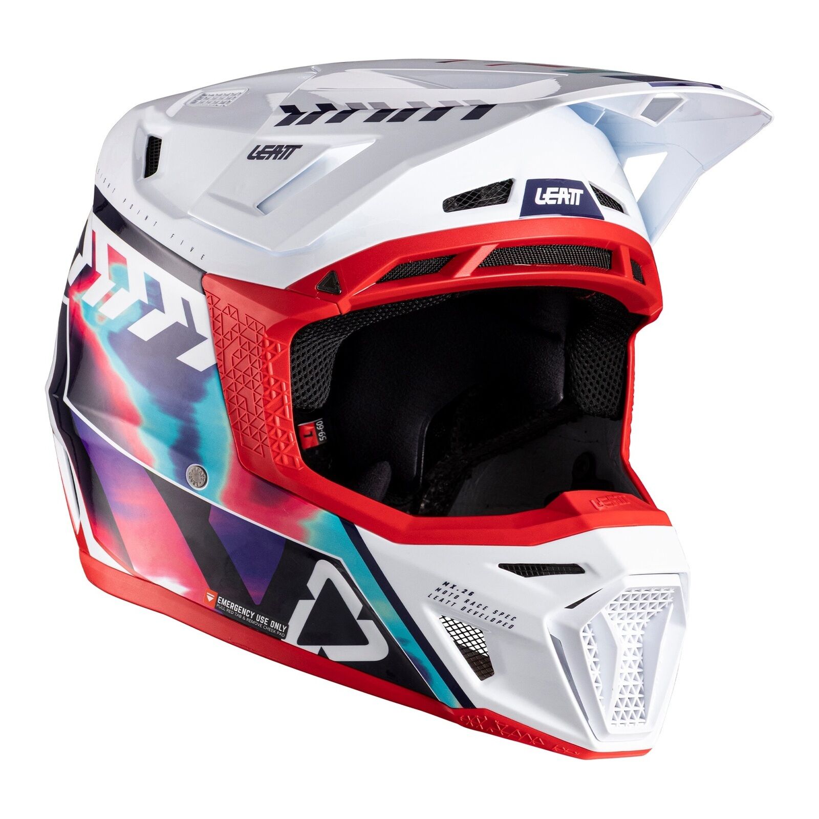 Leatt 8.5 Helmet Kit - Royal Blue / Red (XL)