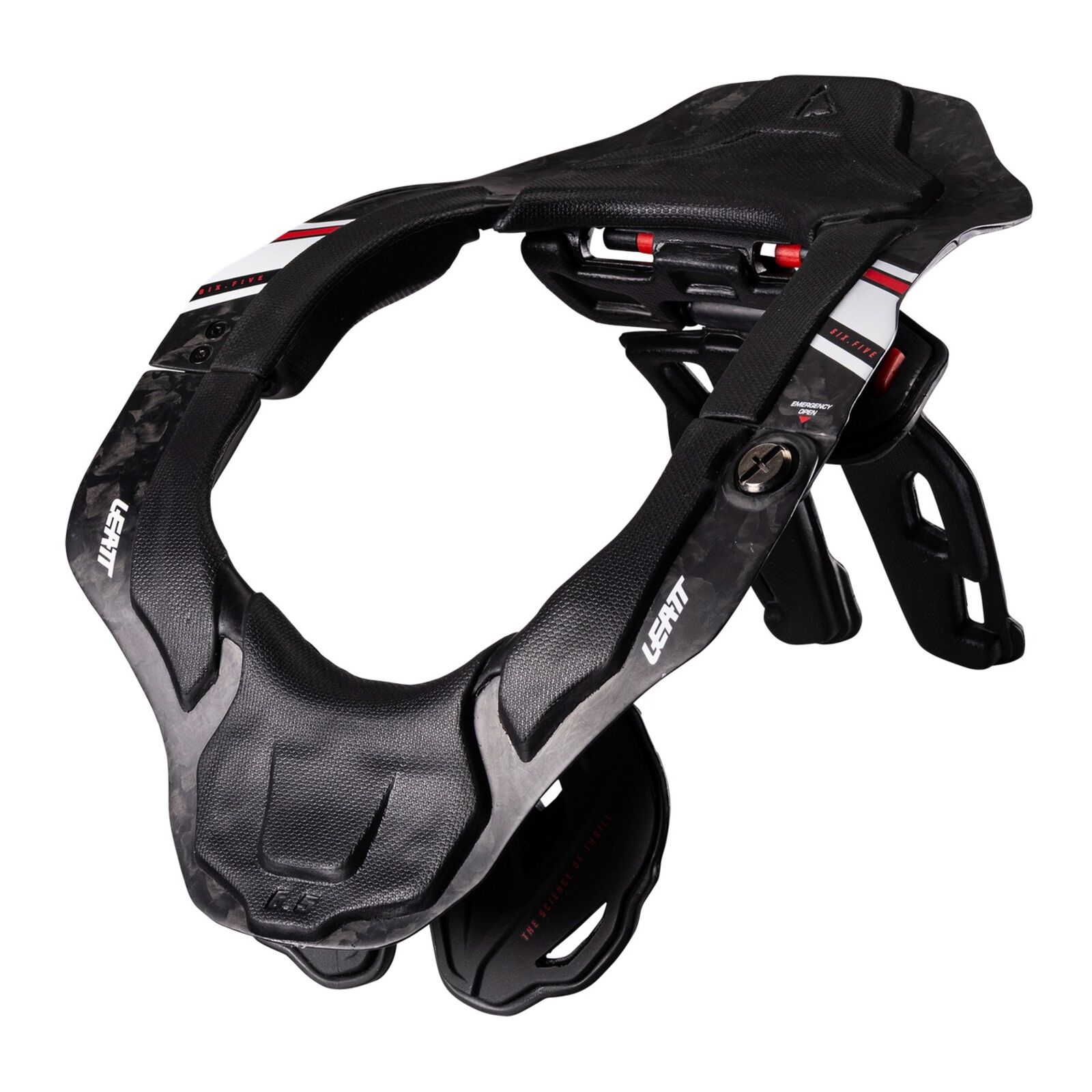 Leatt 6.5 Neck Brace Carbon - Black / White (L/XL)