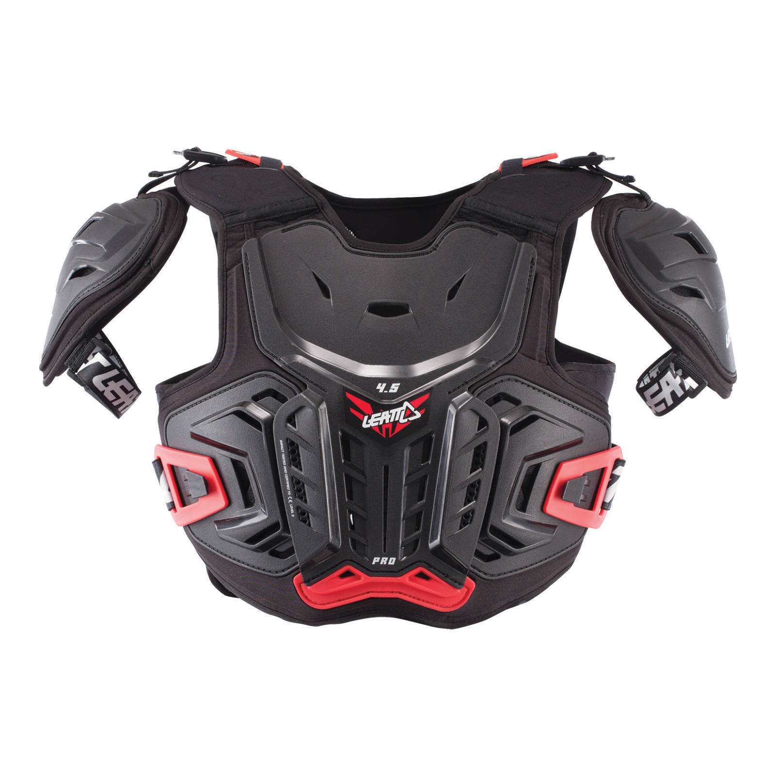 Leatt 4.5 Pro Junior Chest Protector - Black / Red (S / M)