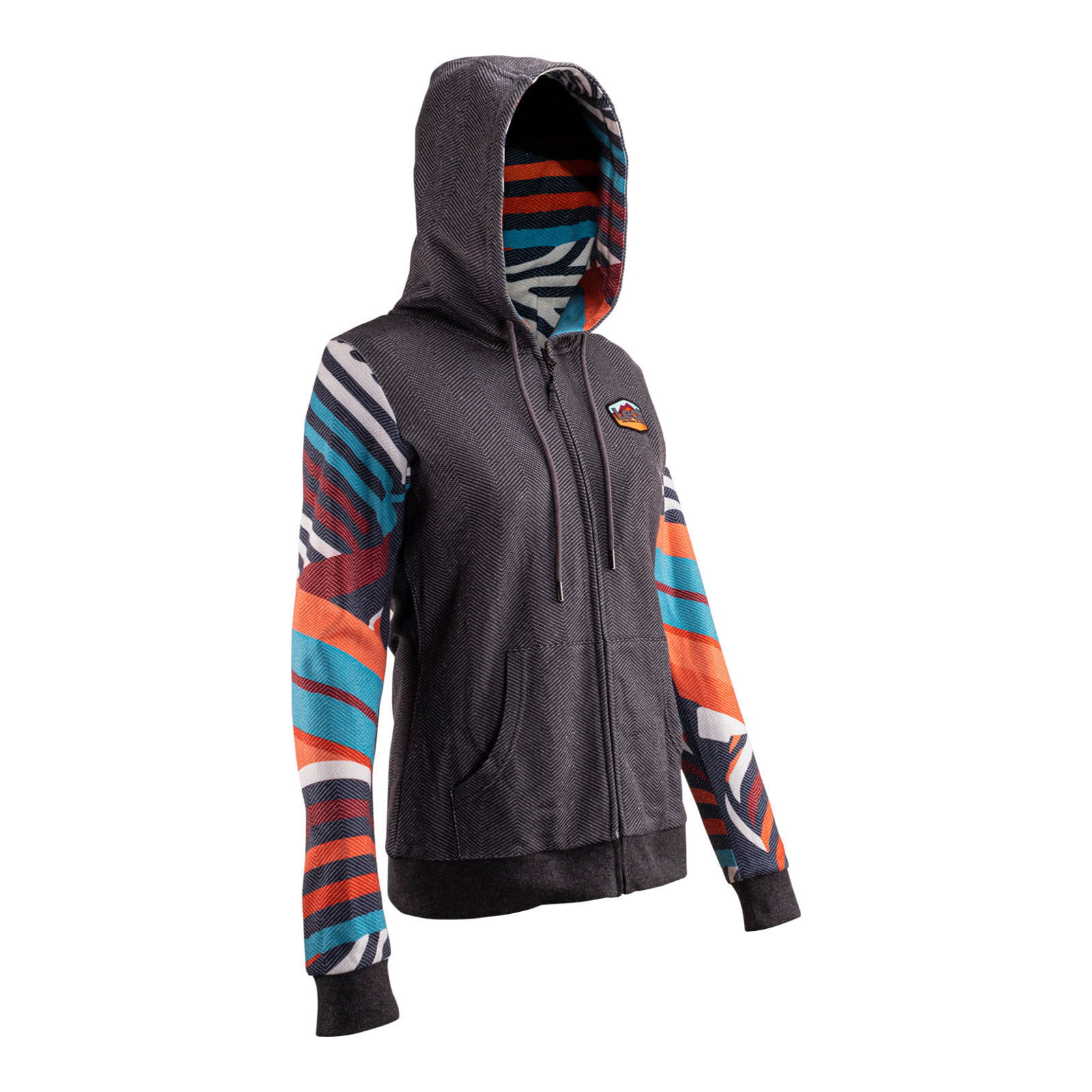 Leatt Premium Women's Zip Hoodie - Stripes (S)