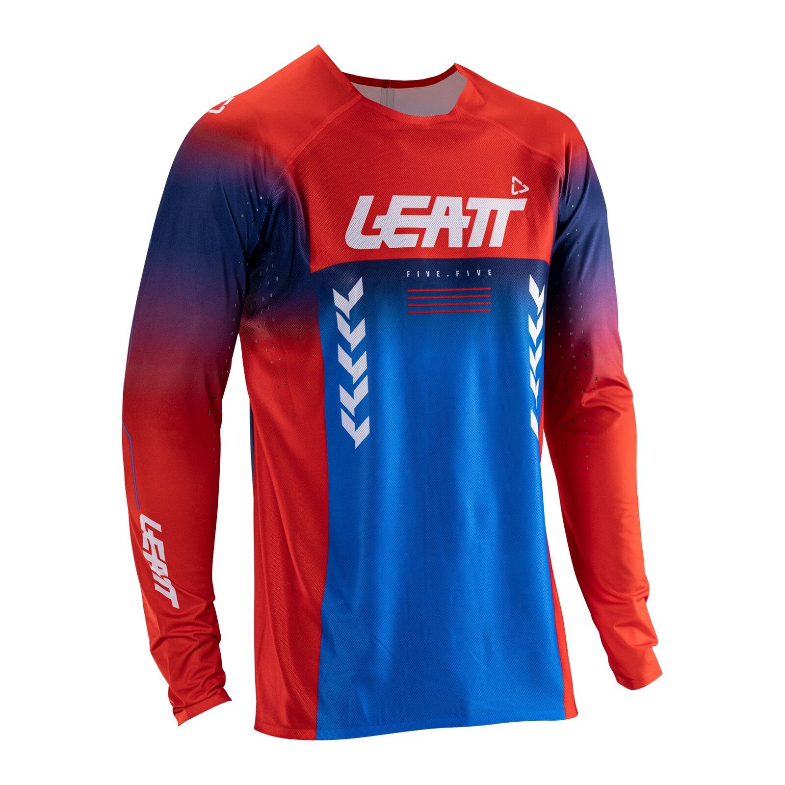 Leatt 5.5 UltraWeld Jersey - Royal Blue / Red (XL/US44/EU54)