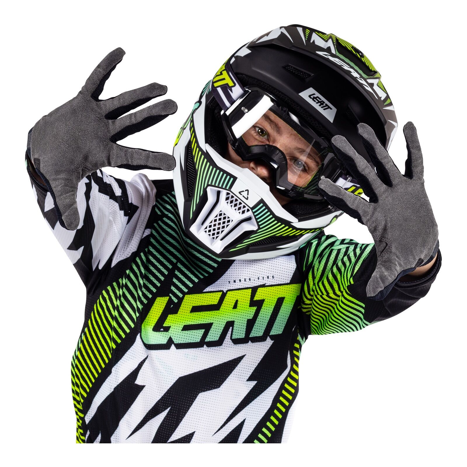 Leatt 3.5 Ride Kit Junior - Storm Teal (XL/EU150/160CM)