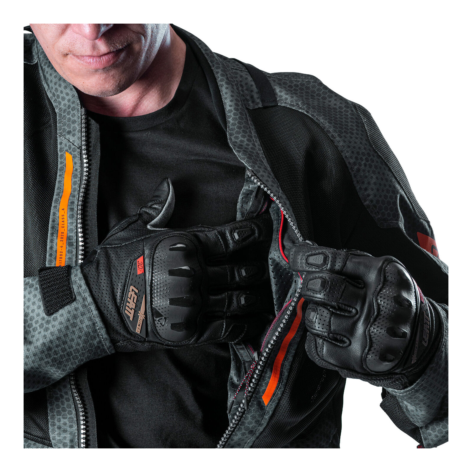 Leatt 4.5 ADV FlowTour Jacket (Short) - Iron / Grey (XL/US44/EU54)