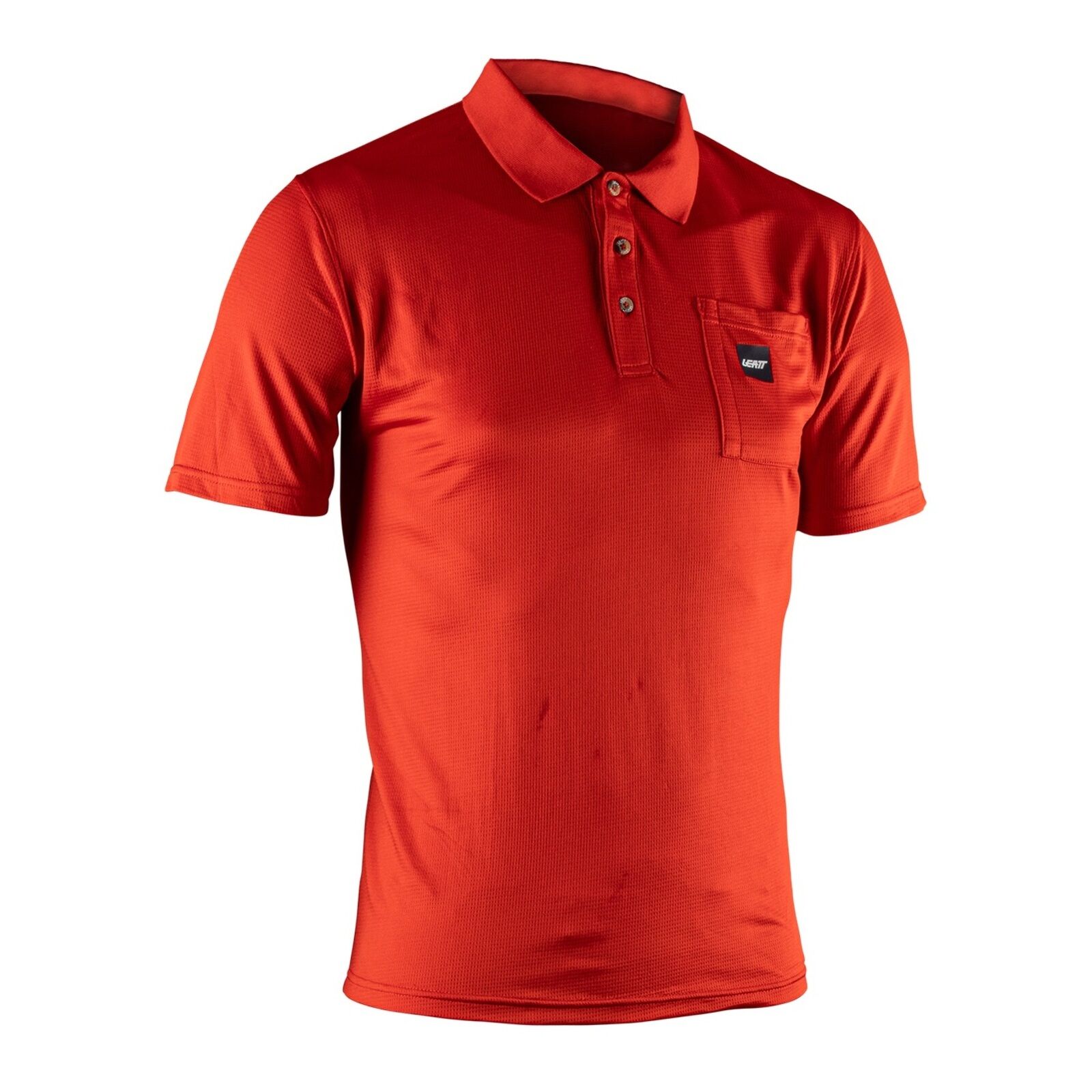 Leatt Team Polo Shirt (Short) - Chili Red (L/US42/EU52)