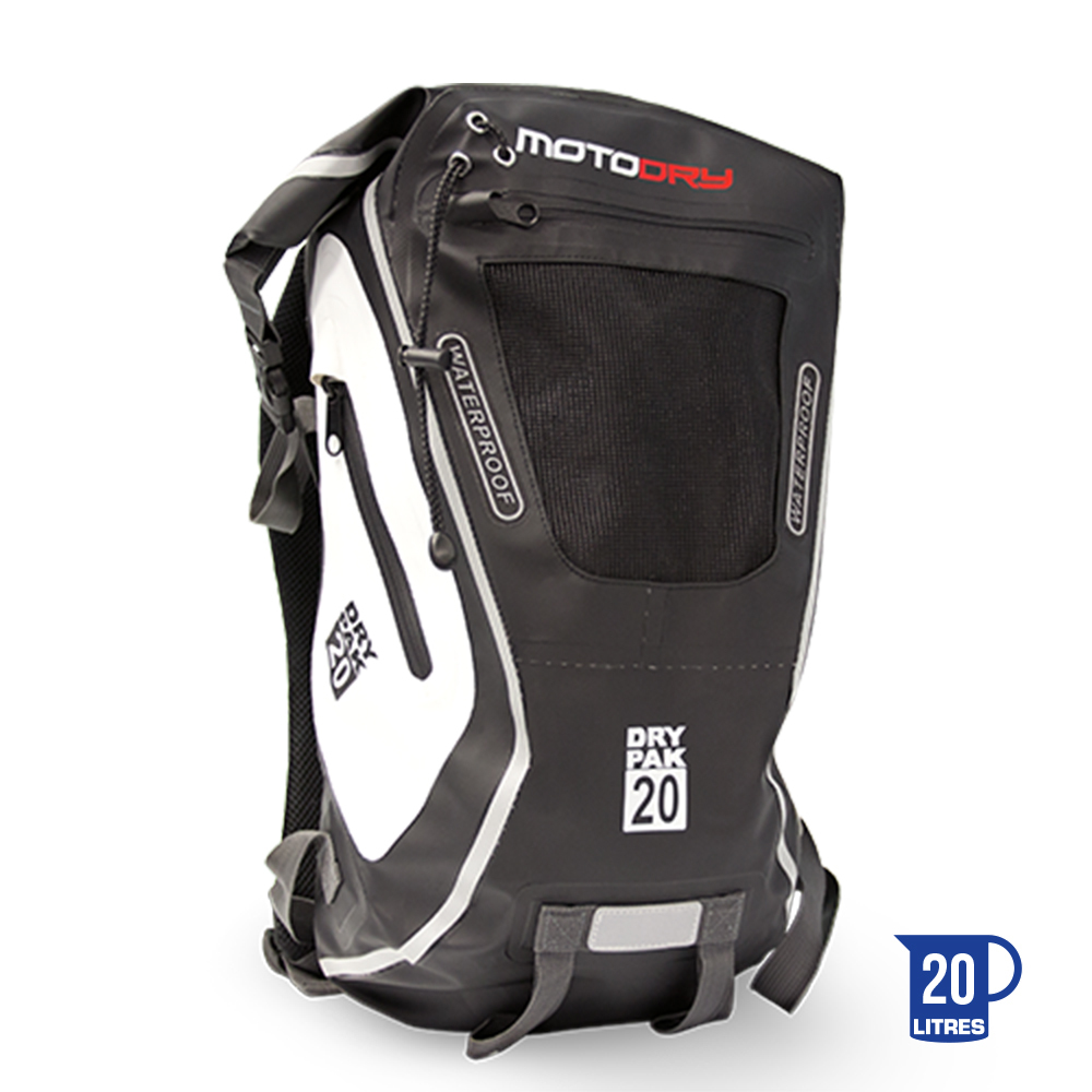 MOTODRY 'DRYPAK' W/PROOF BACKPACK 20L