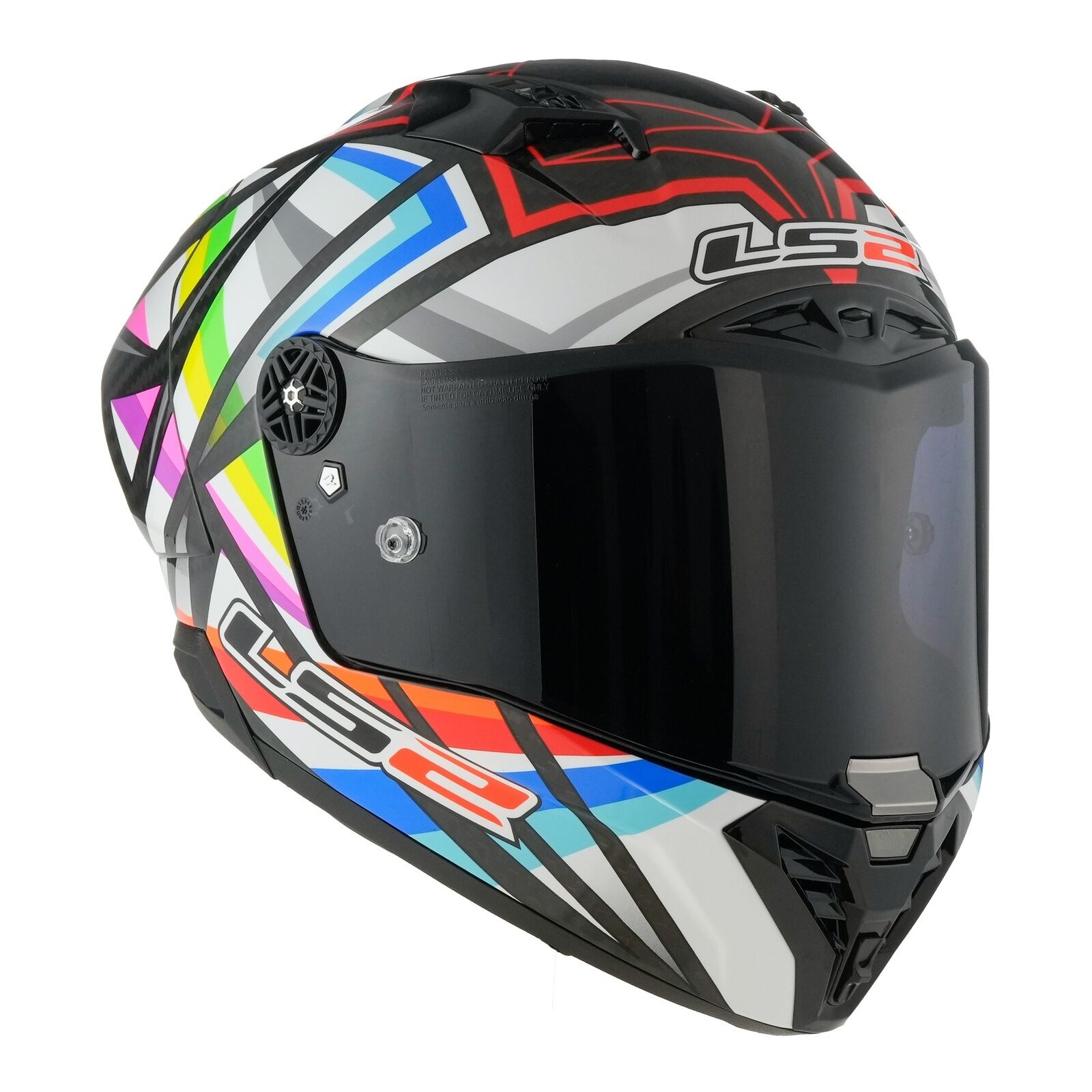 LS2 FF805 Thunder Carbon GP Aero Flash Helmet (L) - Black