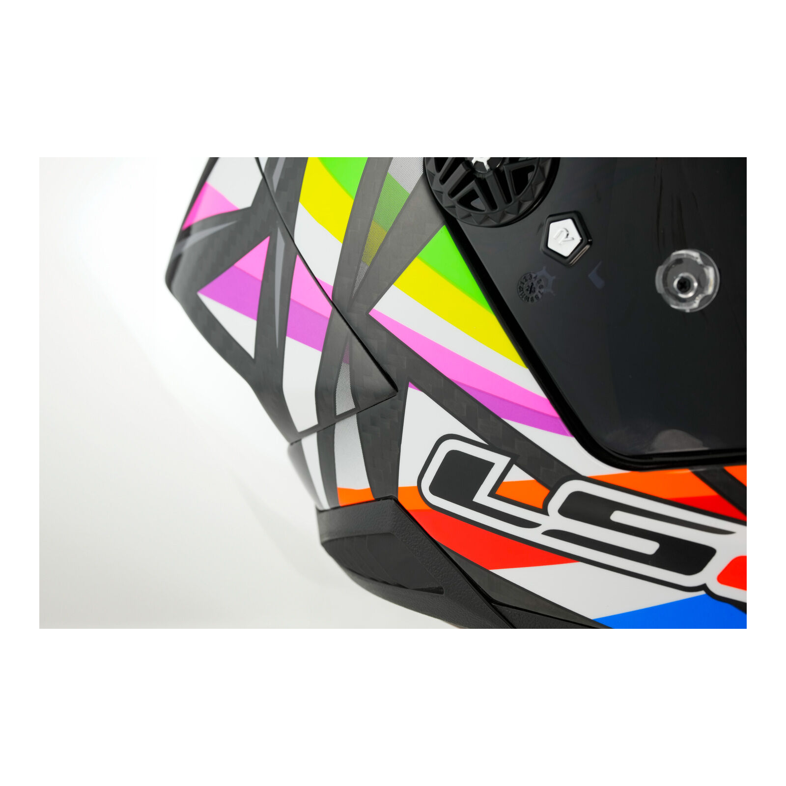 LS2 FF805 Thunder GP Aero Flash Helmet - Black (XL)