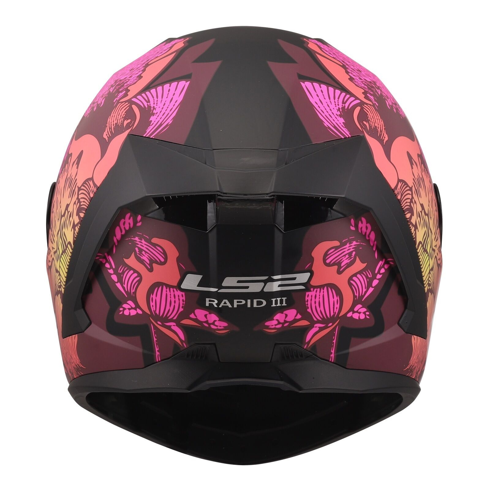 LS2 FF820 Rapid III Poppies II Helmet Ð Black / Pink (L)