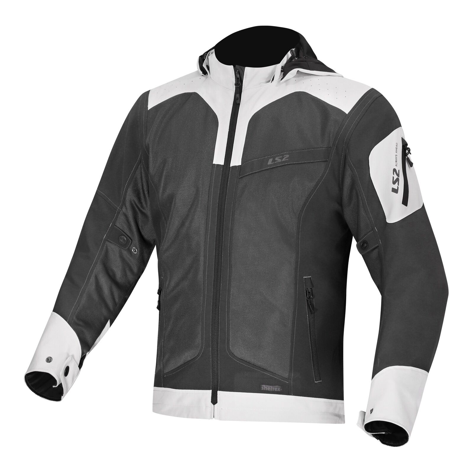 LS2 Bolton Air Jacket - Green / Grey (2XL)