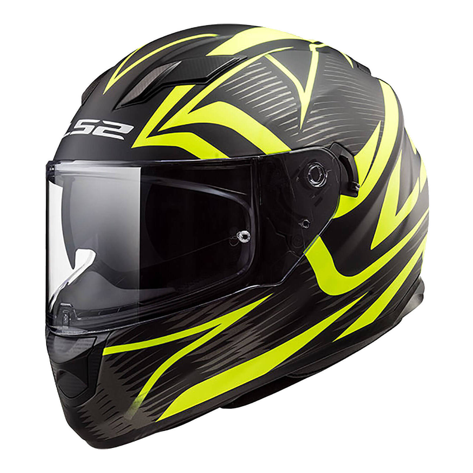 LS2 FF320 Stream (S) Jink - Matte Black / Hi-Vis Yellow