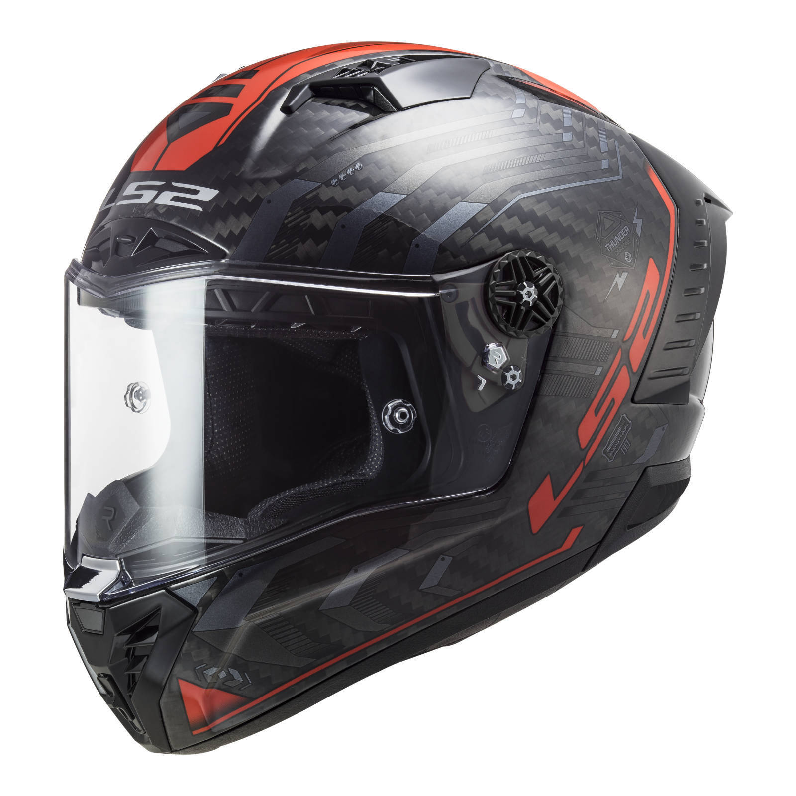 LS2 FF805C Thunder Carbon (XL) Sputnik - Metal Red