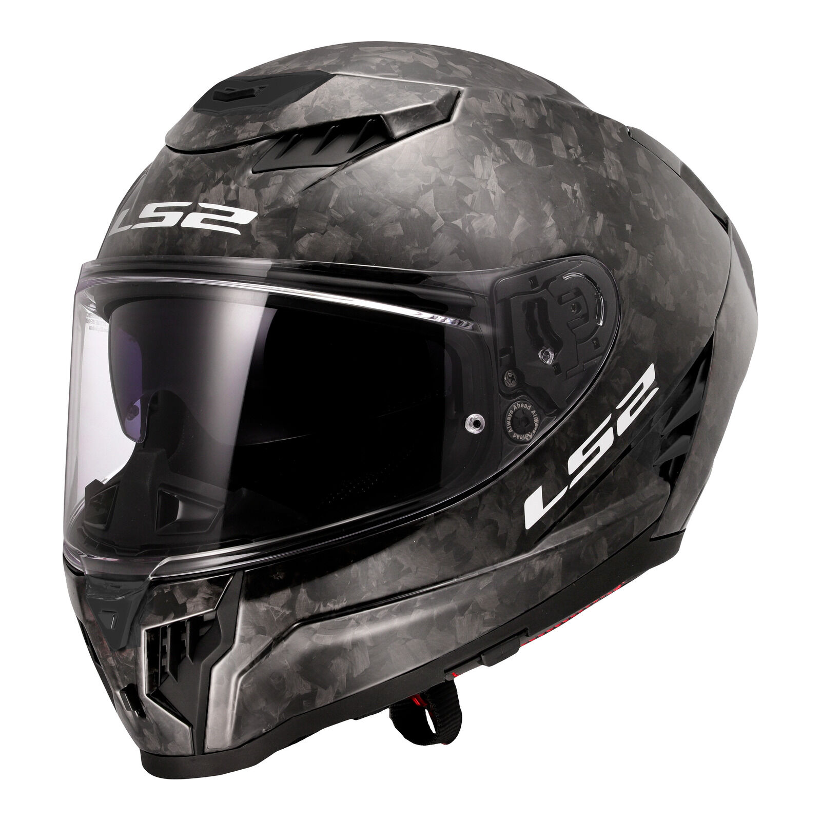 LS2 FF807 Dragon Forged Helmet - Gloss Carbon 06  (S)