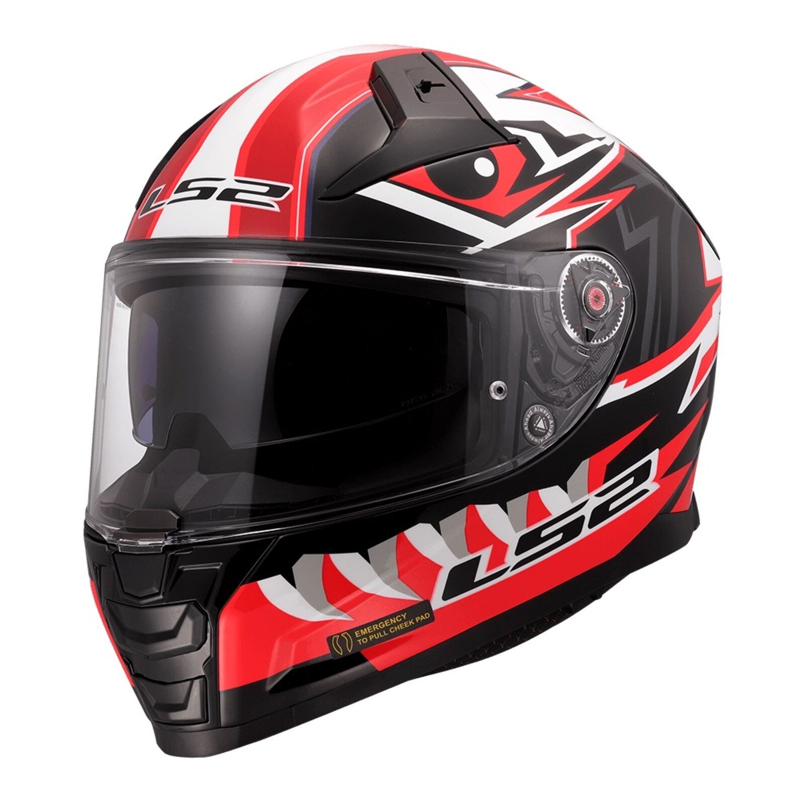 LS2 FF811 Vector II Buntri Helmet - Black / Red (M)