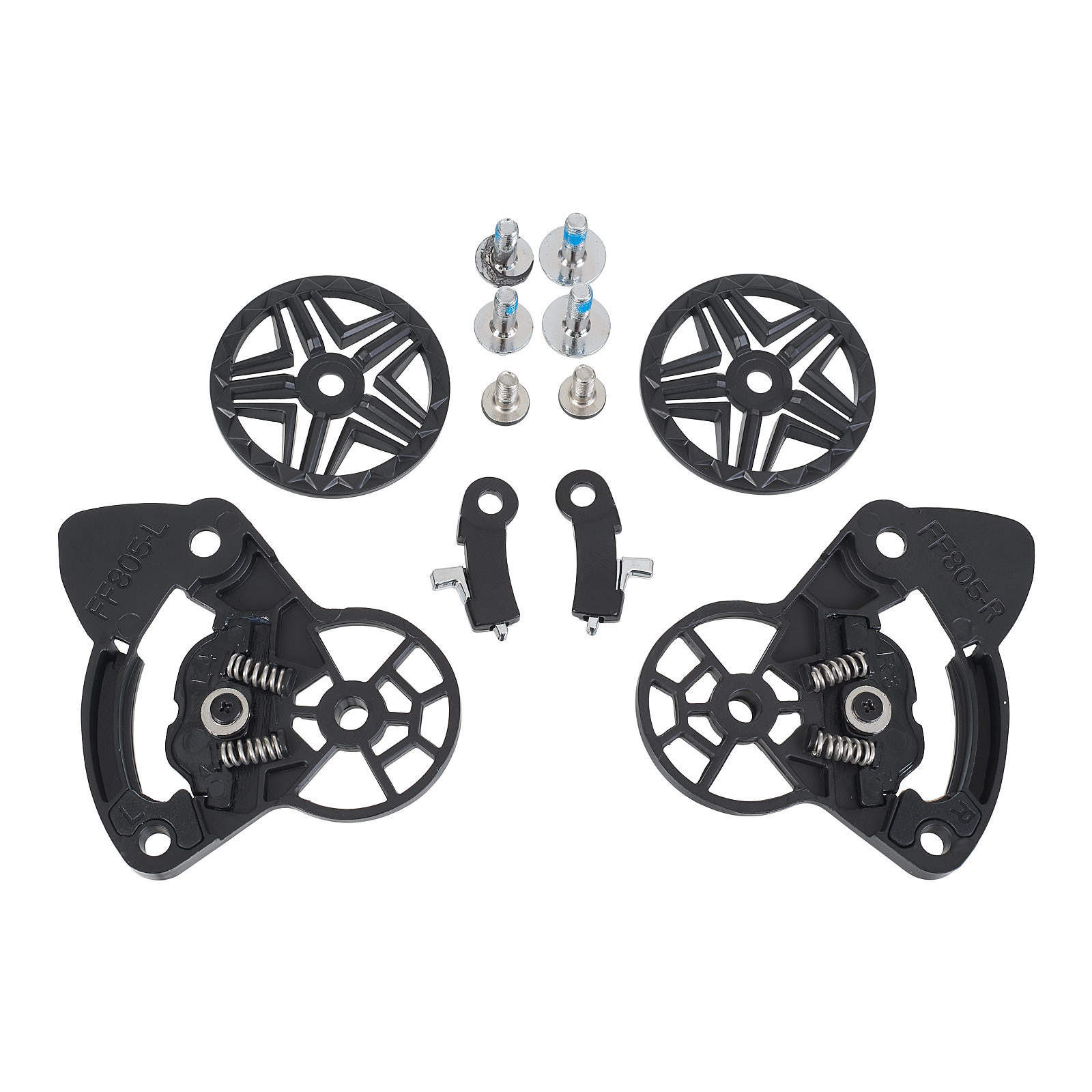 LS2 FF805 Thunder Ratchet + Screws (Black)