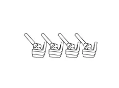 SHAD  REPLACEMENT RUBBER BUMPER (SET 4)