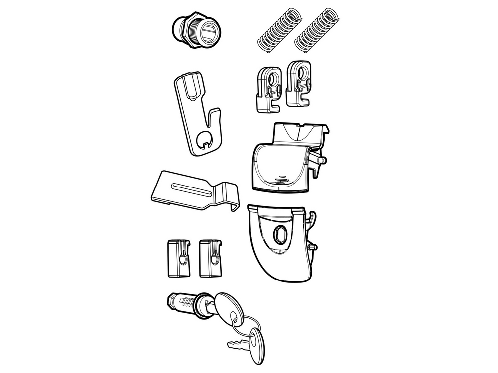SHAD LATCH LEVER ASSEMBLY suit SH33/34