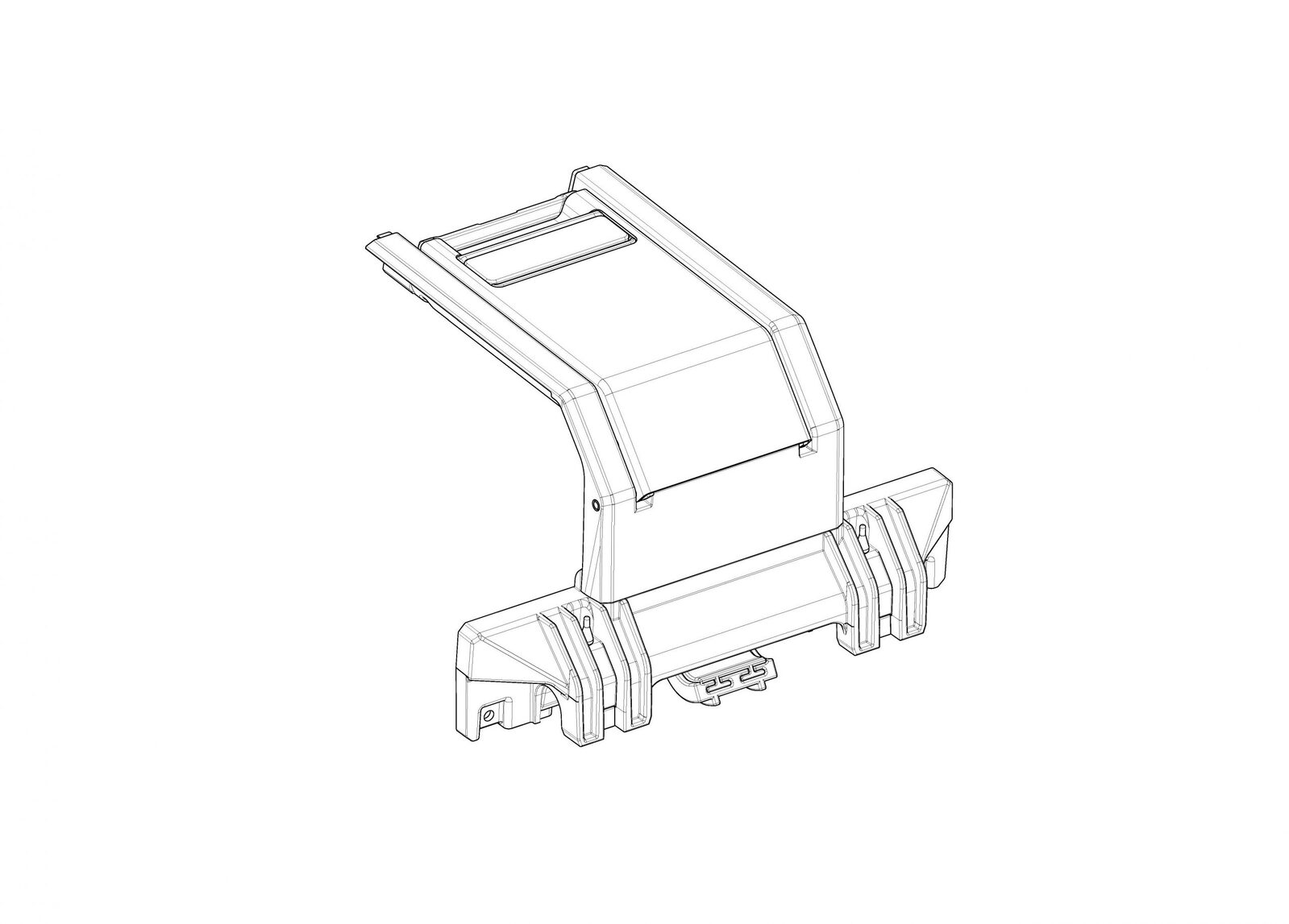 SHAD LOWER PART TR47 LOCKING SYSTEM