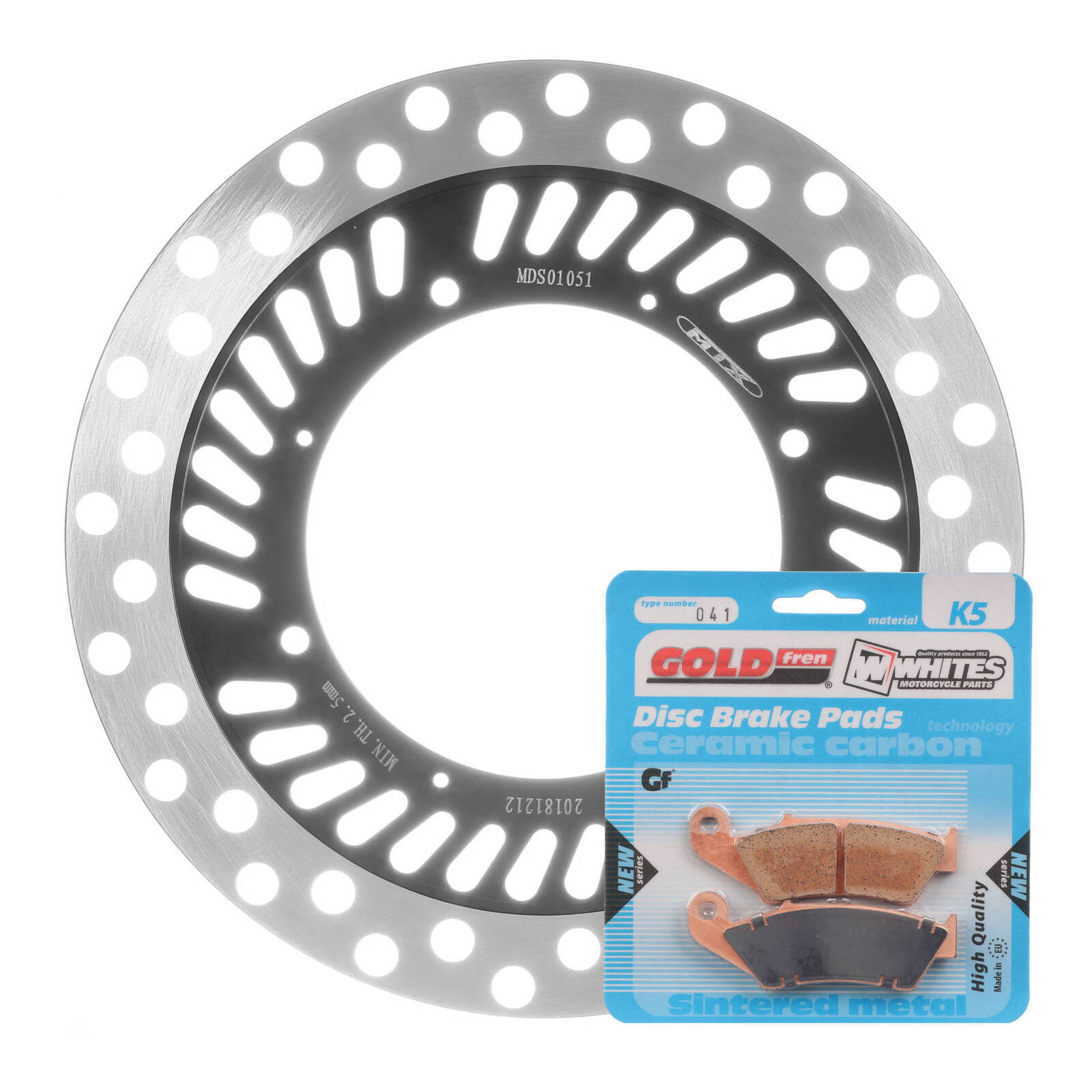 Brake Disc & Pad Front Kit - Honda CRF230F '05-'20