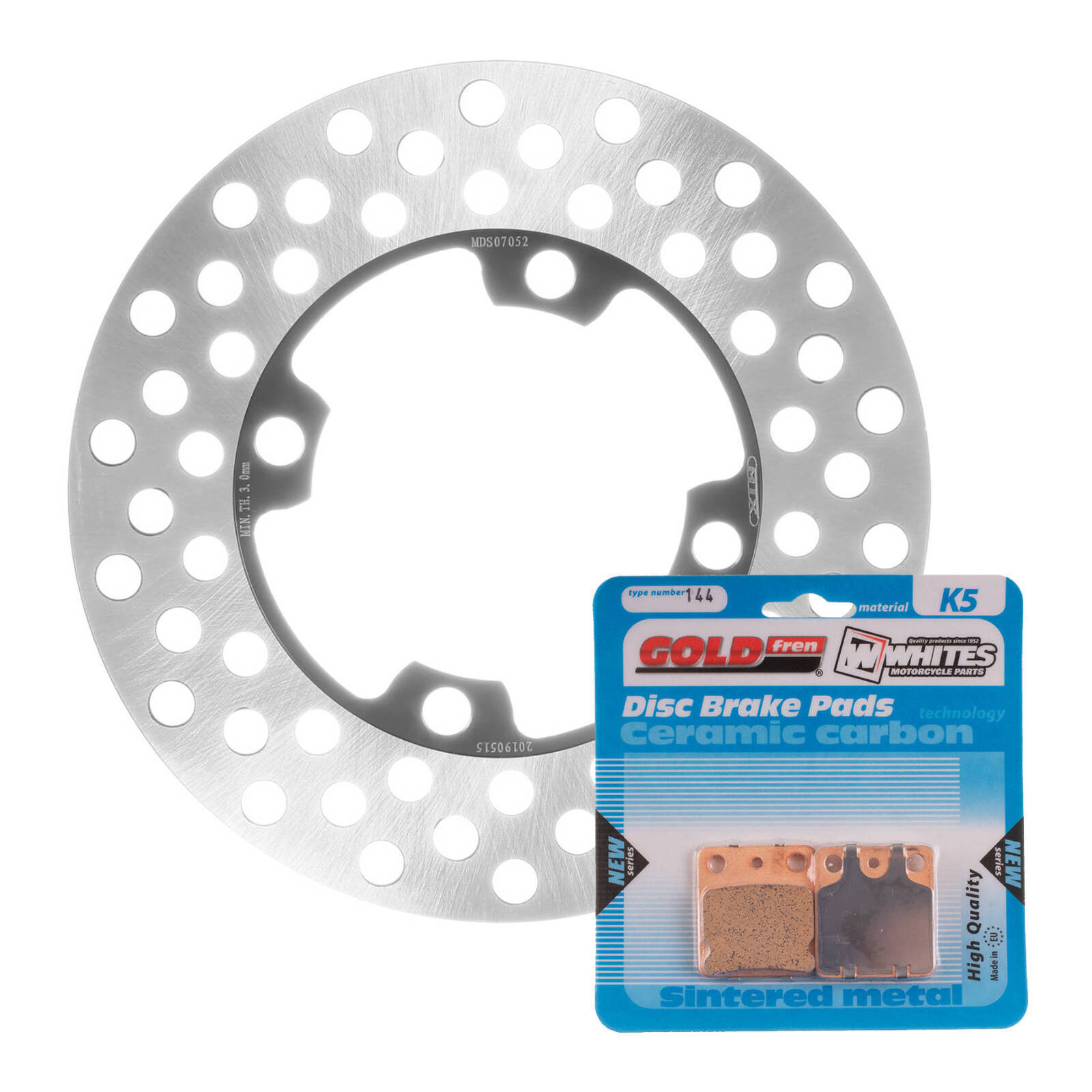 Brake Disc & Pad Front Kit - Yamaha YFM350FA Bruin '04-'06