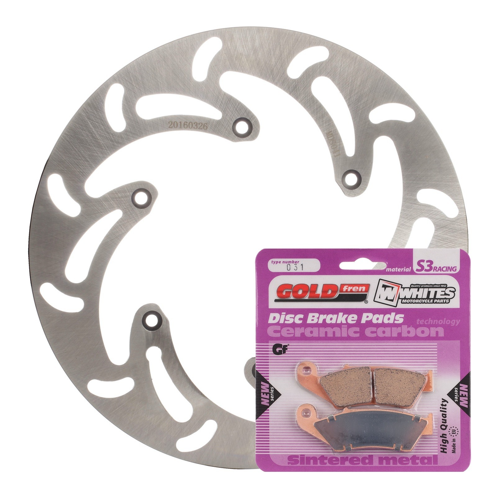 Brake Disc & Pad Front Kit - KTM 300 EXC '98-'03 - Wave