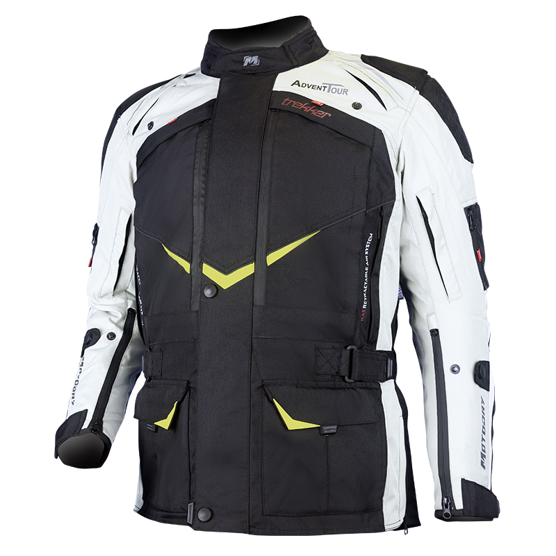 MOTODRY ADVENT-TOUR TREKKER BLACK/GREY/FLURO 