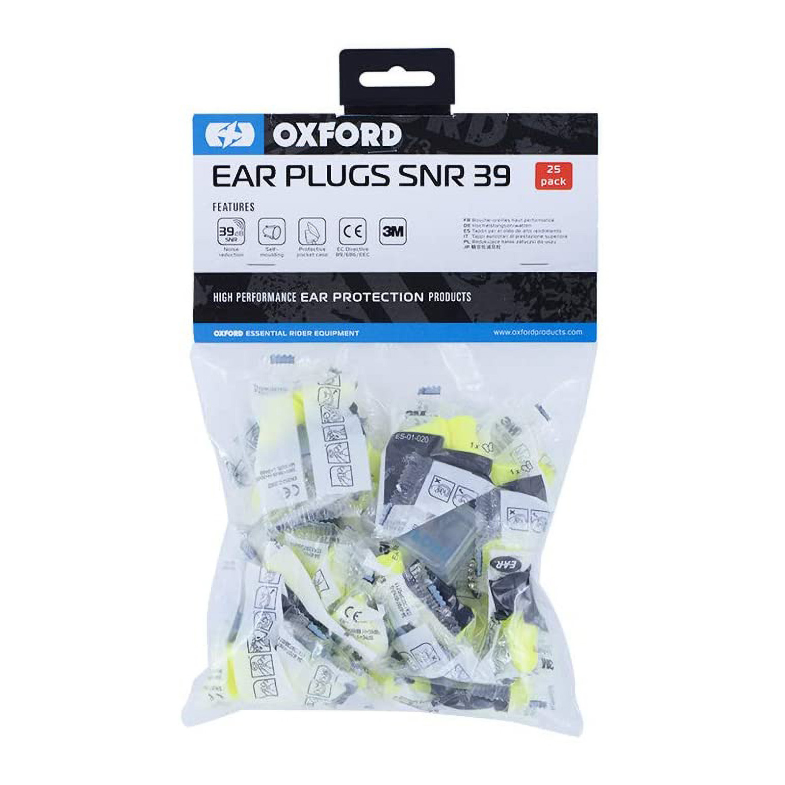 Oxford 3M Earsoft FX SNR39 Ear Plugs 25 (Pair)