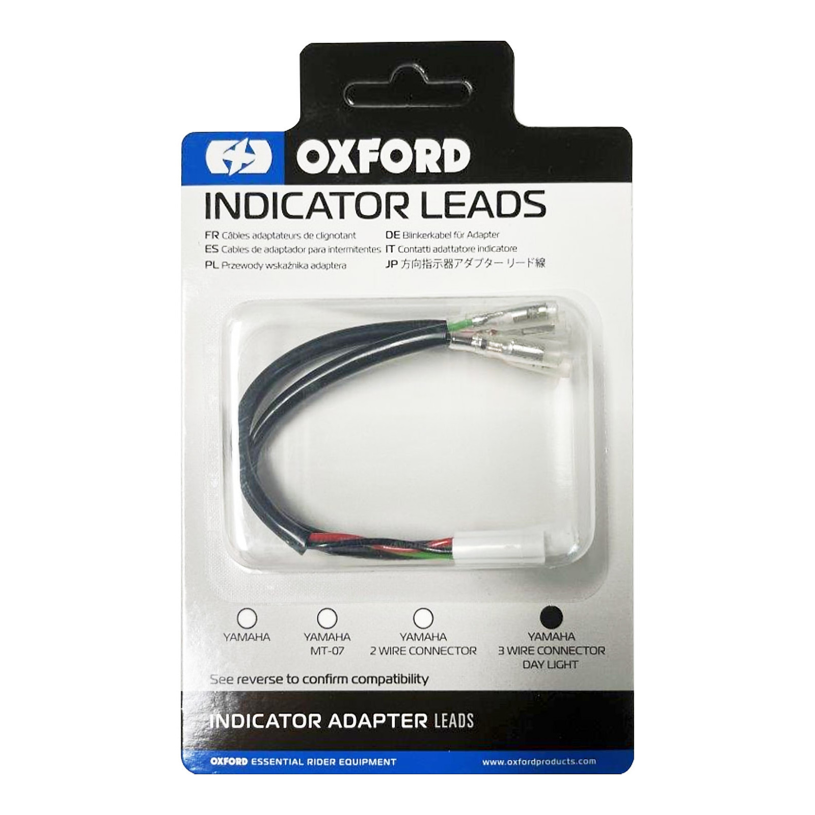 Oxford Indicator Leads Yamaha 3 Wire Connector with Day Light Function