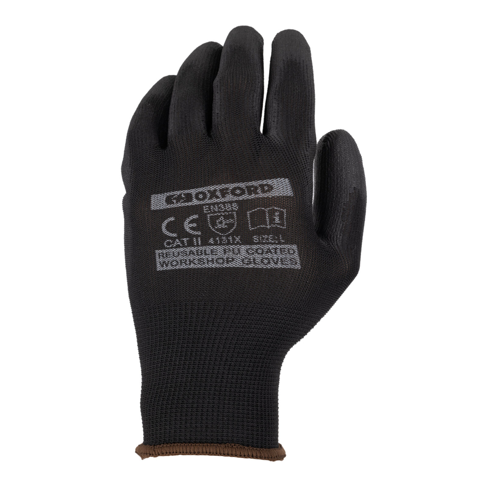 Oxford Workshop Gloves PU-Coated (M) [Pack of 3]