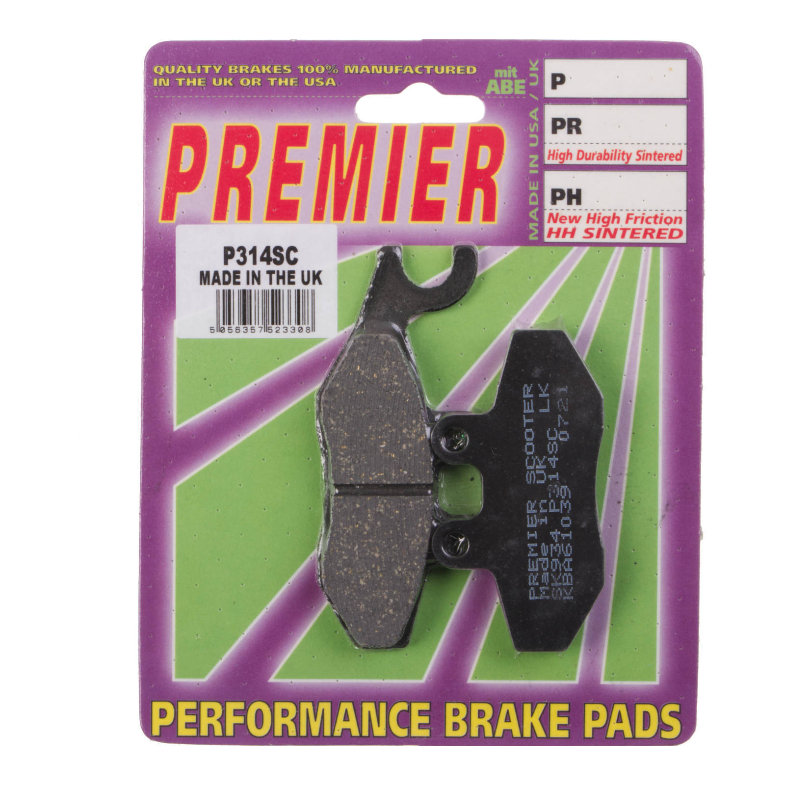 Premier Brake Pads - P Organic Standard