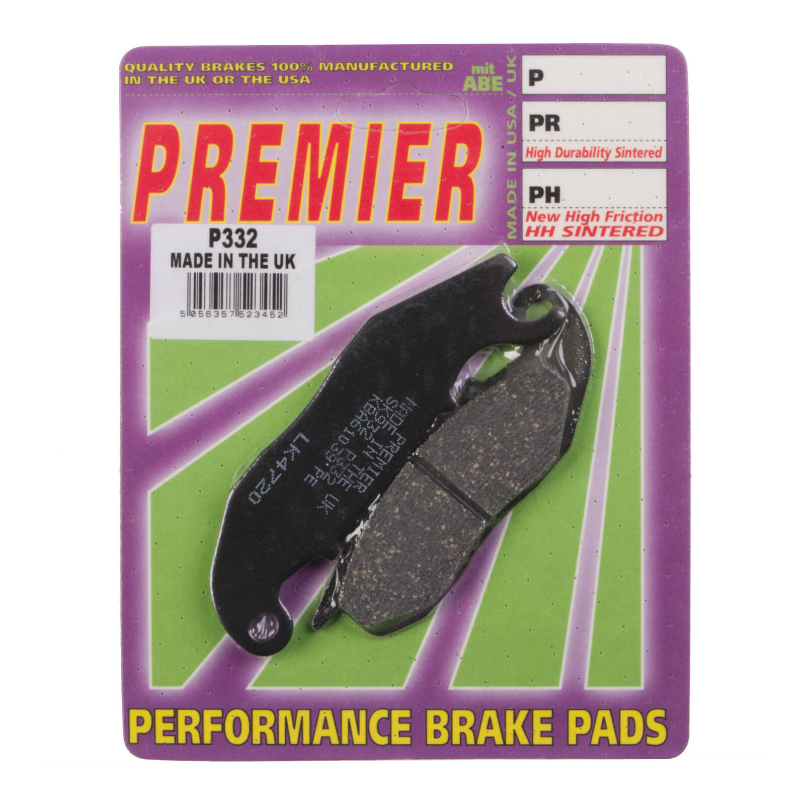 Premier Brake Pads - P Organic Standard