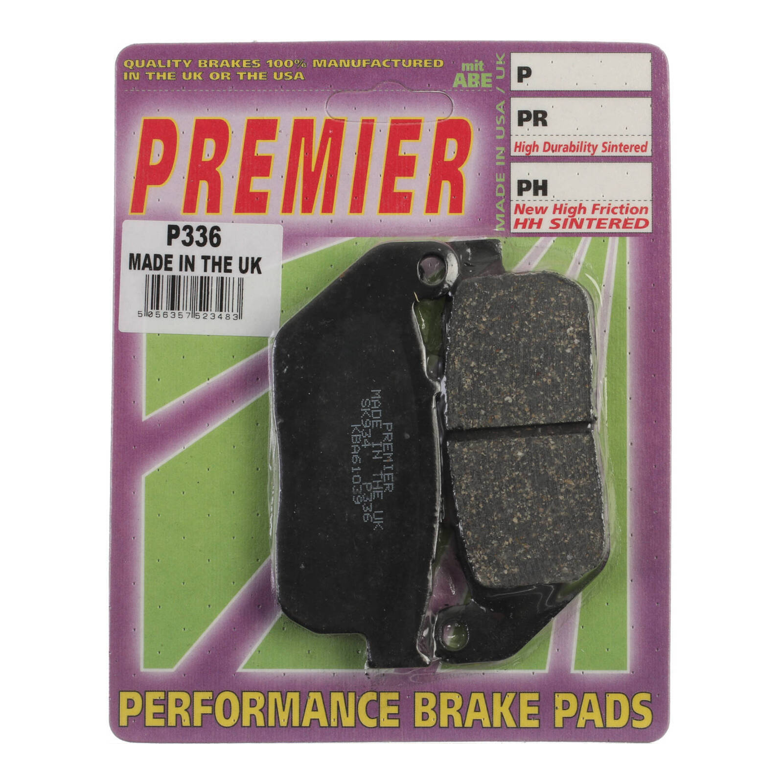 Premier Brake Pads - P Organic Standard