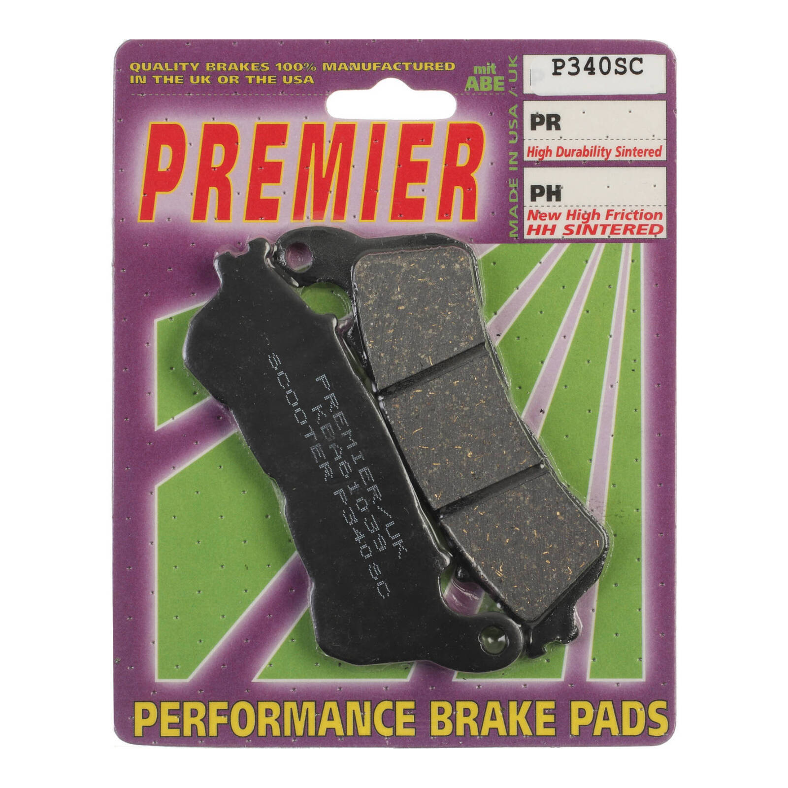 Premier Brake Pads - P Organic Standard