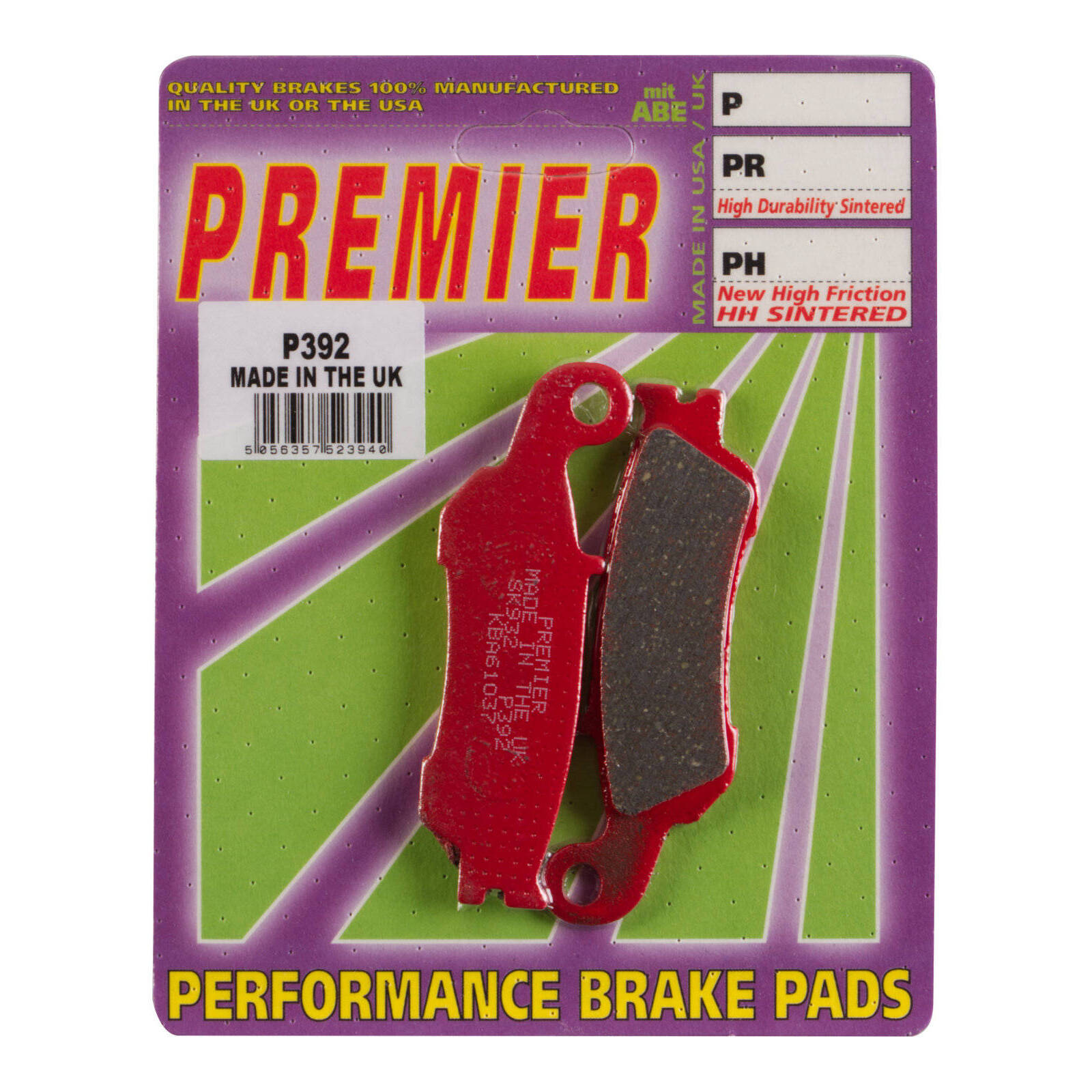 Premier Brake Pads - P Organic Standard