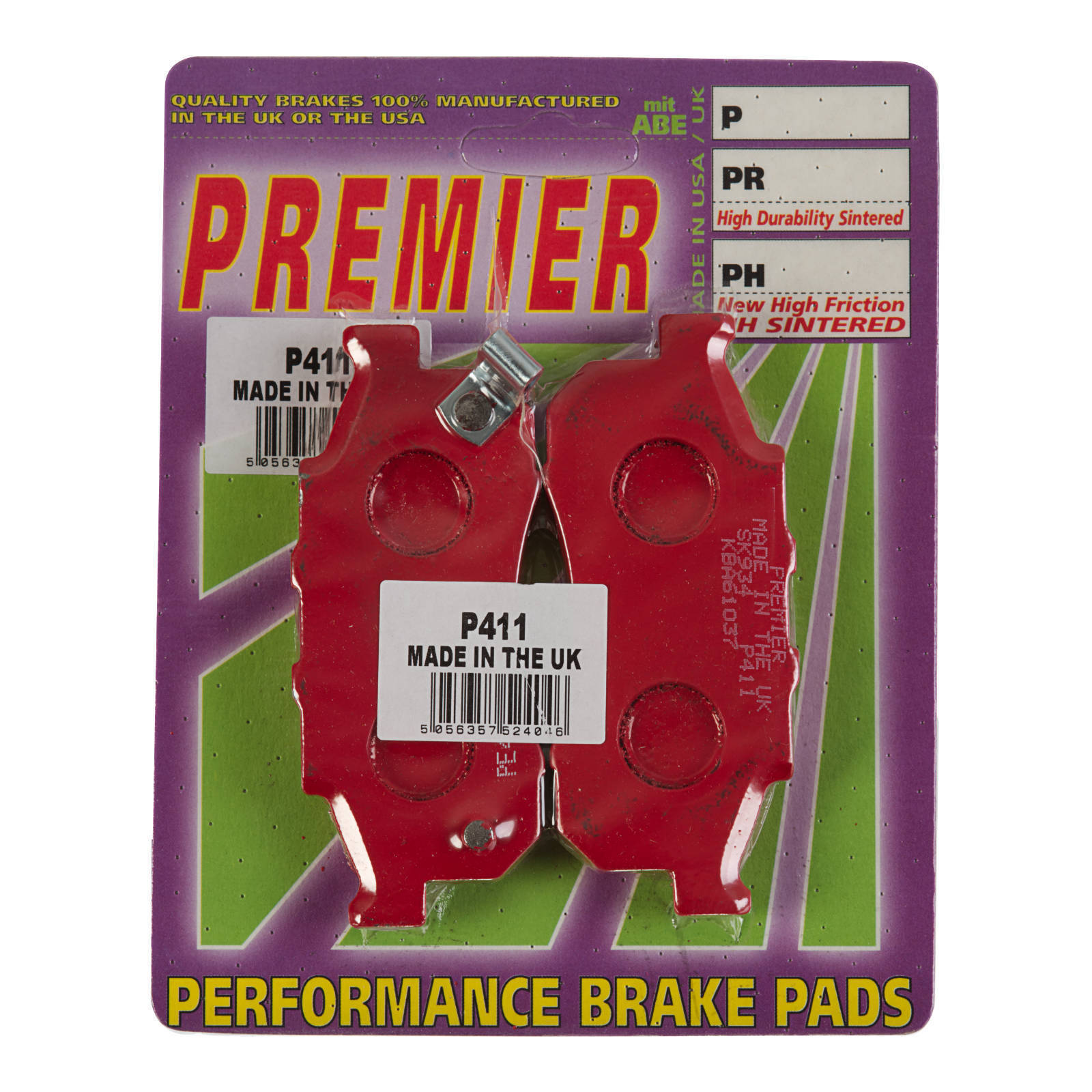 Premier Brake Pads - P Organic Standard