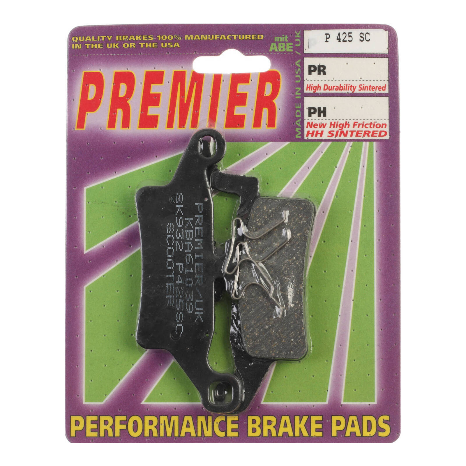 Premier Brake Pads - P Organic Standard