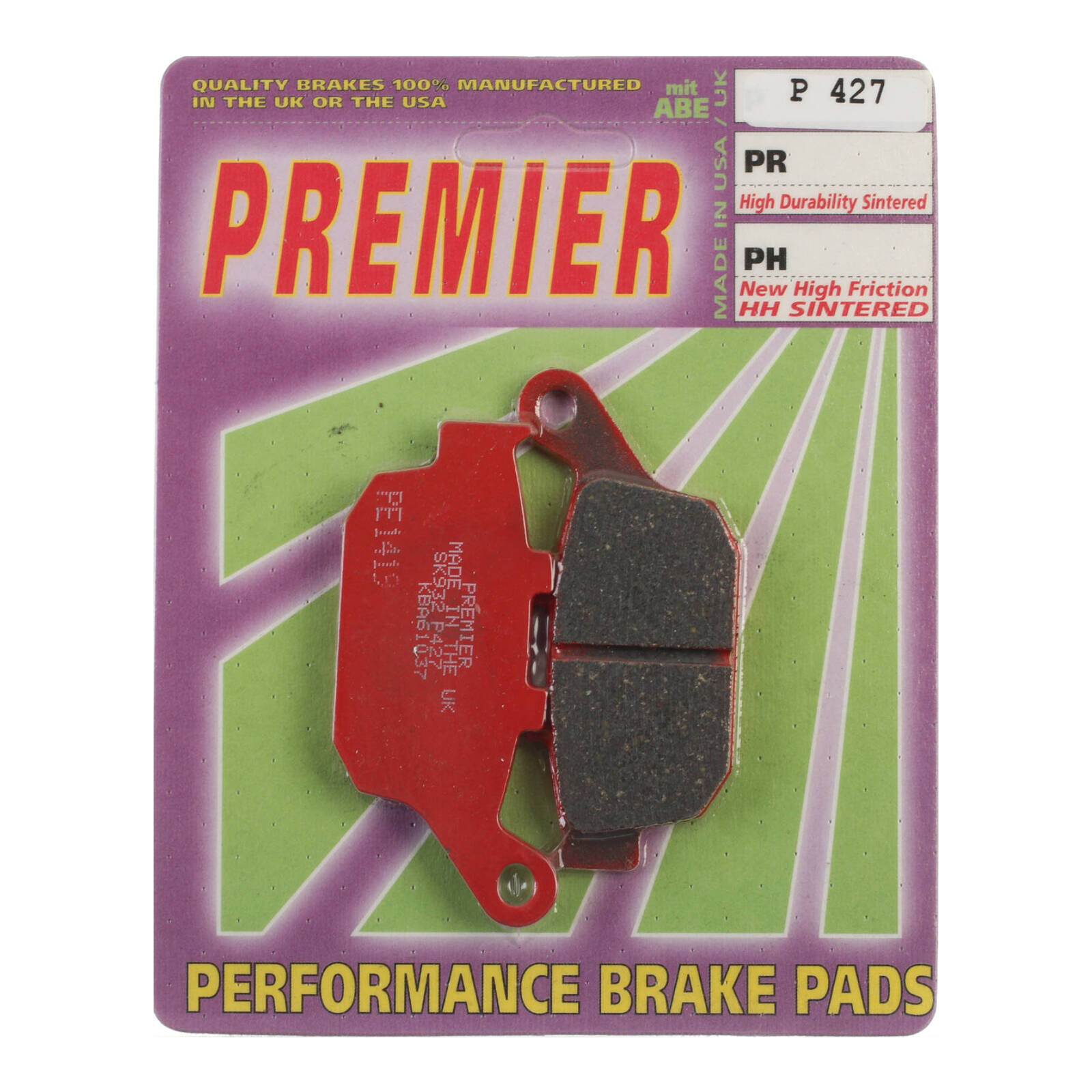 Premier Brake Pads - P Organic Standard