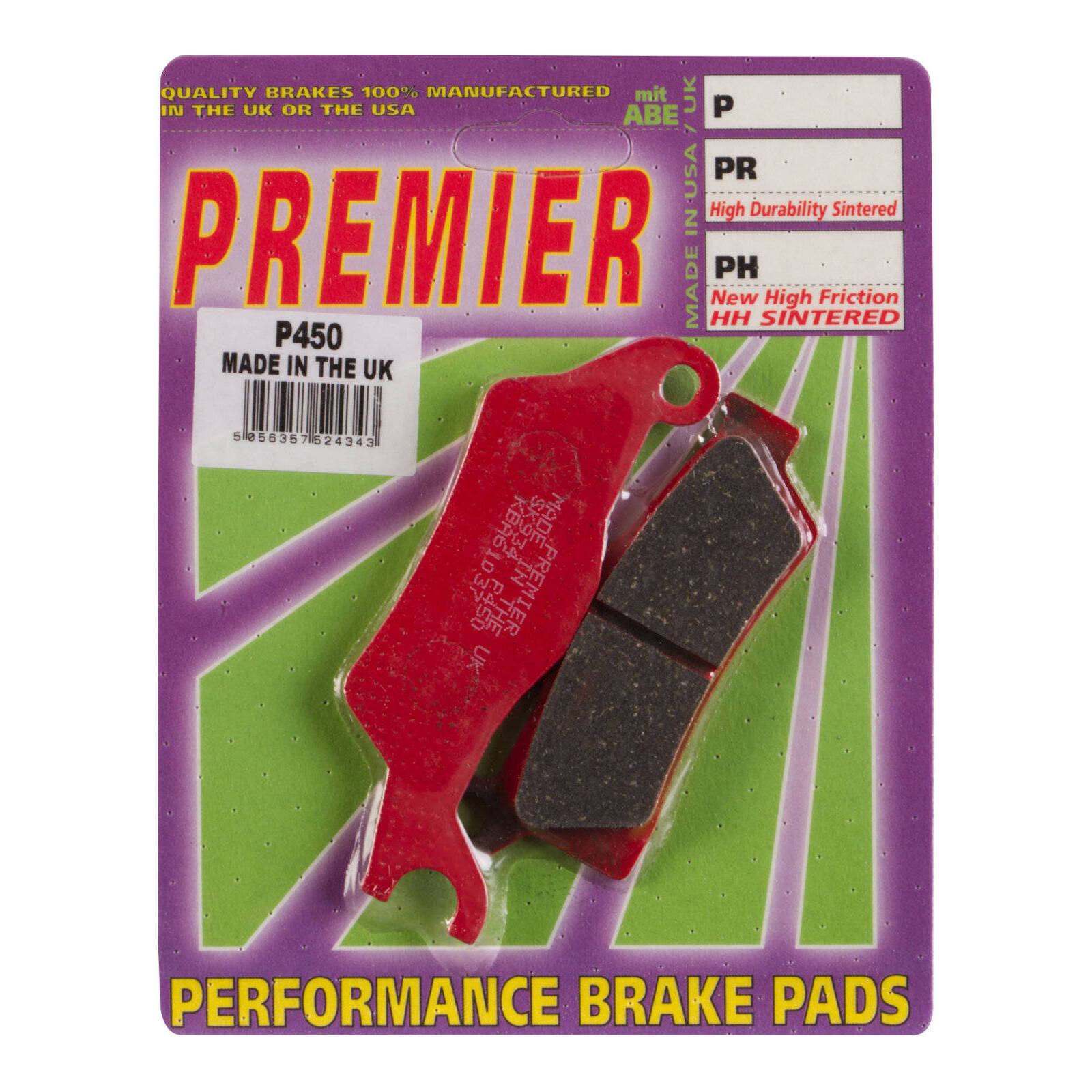 Premier Brake Pads - P Organic Standard