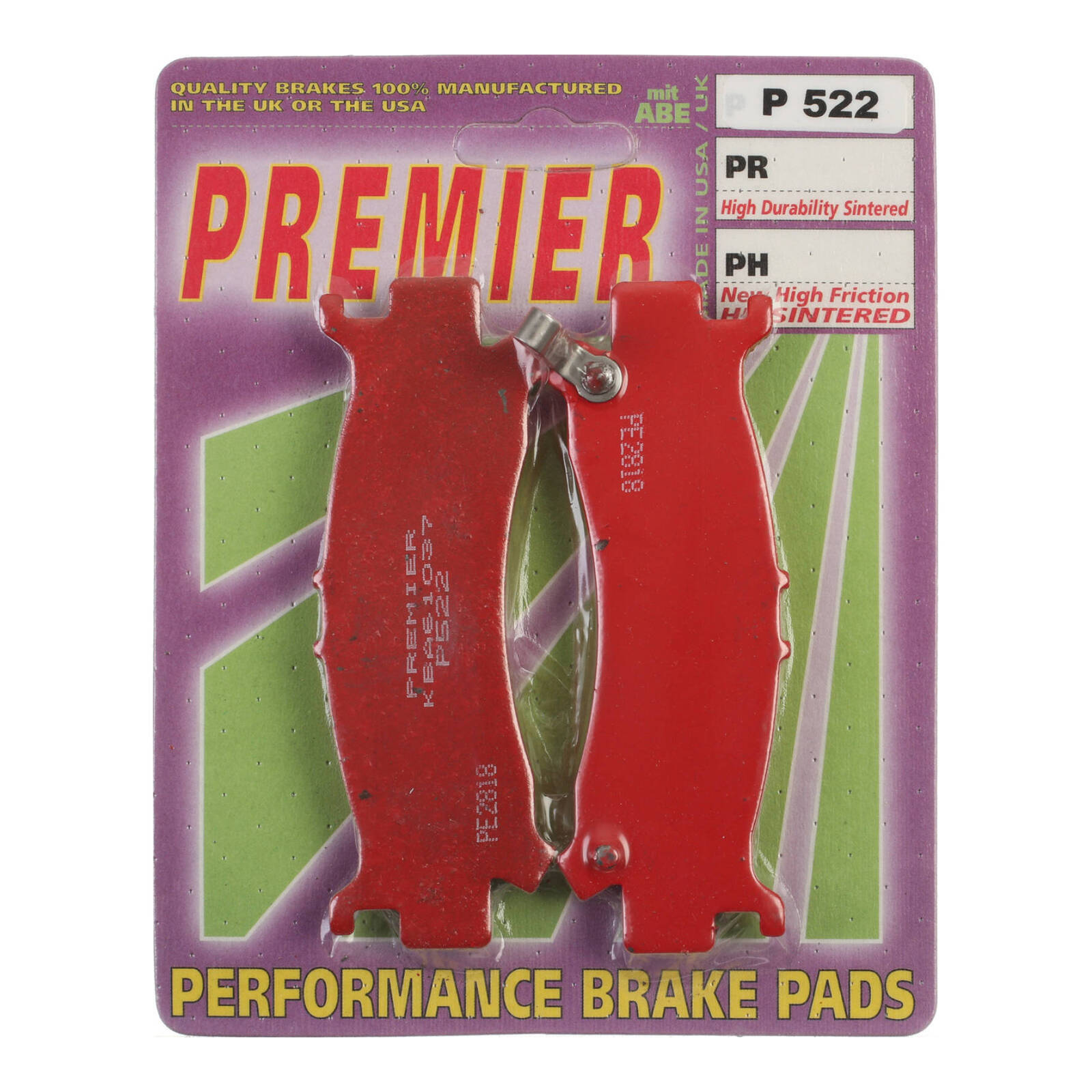 Premier Brake Pads - P Organic Standard